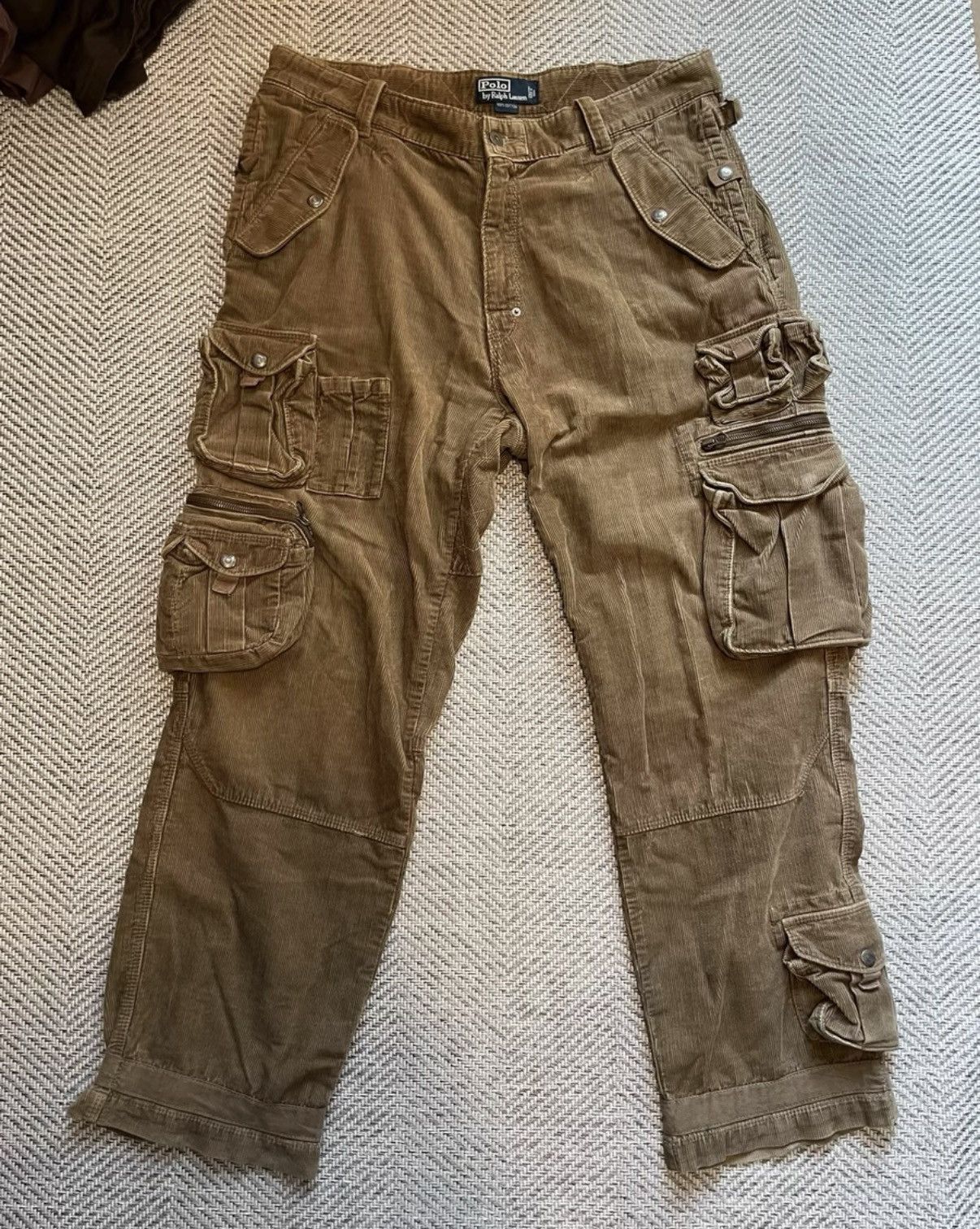 Ralph Lauren Ralph Lauren Corduroy Tactical Cargo Pants K24 Size US 37 - 1 Thumbnail