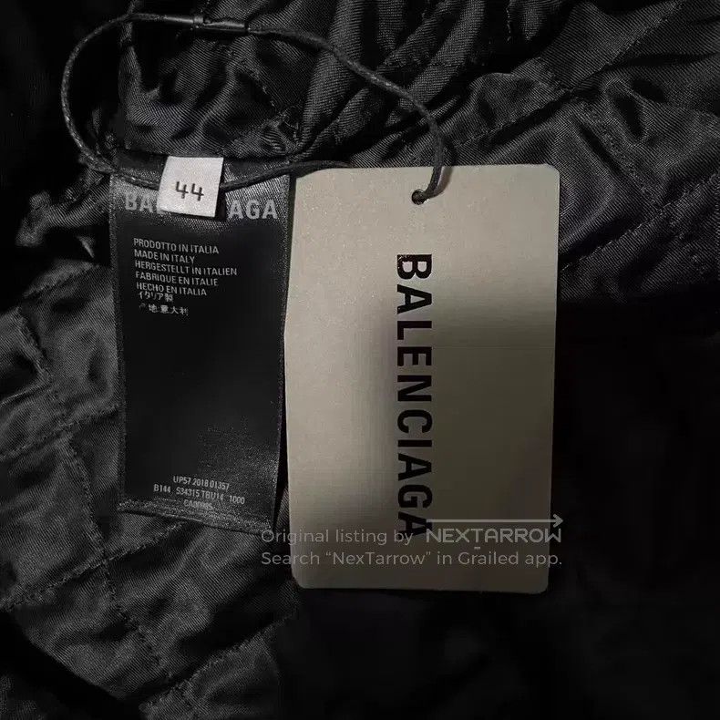 Balenciaga Balenciaga Classic Letter Embroidered Logo Wool Zipper Jac Size US S / EU 44-46 / 1 - 4 Thumbnail