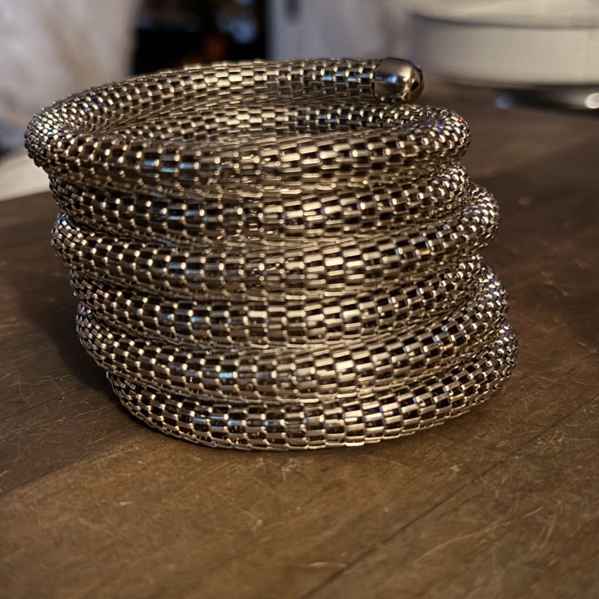 Other Silver tone coiled mesh bracelet Size ONE SIZE - 3 Thumbnail
