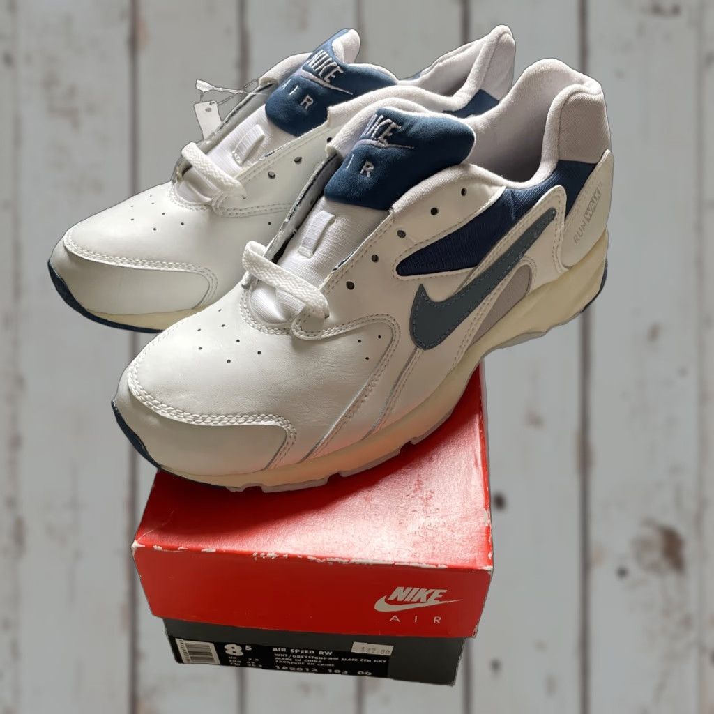 Nike VINTAGE Nike Air Speed RW Mens 8.5 With Original Box Walking Training 1994 1990s Sneakers Size US 9 / EU 42 - 1 Thumbnail