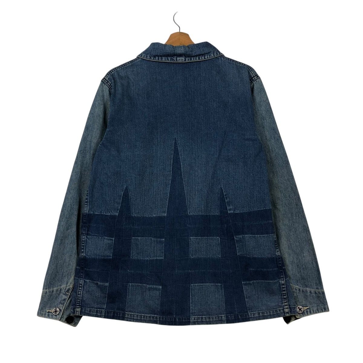 Blue Blue Japan 🔥VINTAGE DENIM JACKET DENIM PATCHWORK BLUE BLUE JAPAN Size US M / EU 48-50 / 2 - 9 Thumbnail