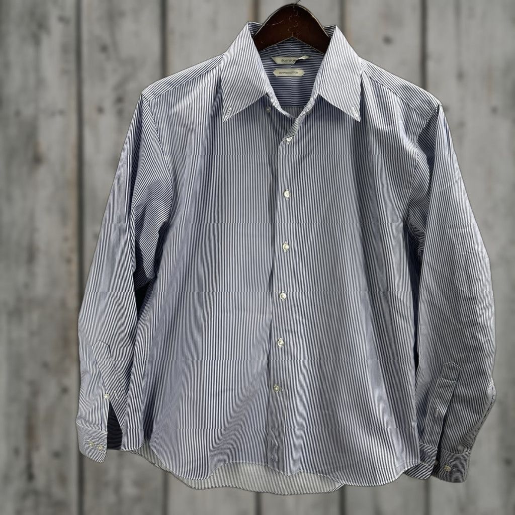 Suitsupply Suitsupply Shirt Men's Small Blue Striped Egyptian Cotton Extra Slim Fit Preppy Size US S / EU 44-46 / 1 - 1 Thumbnail