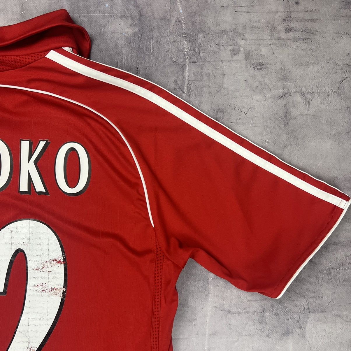 Adidas Rare! Sissoko 22 Liverpool Adidas Soccer Jersey Shirt 00s Size US S / EU 44-46 / 1 - 6 Thumbnail