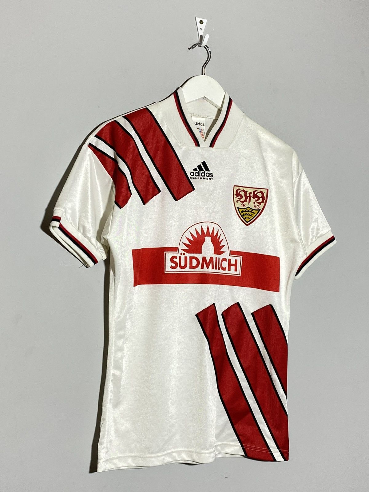 Adidas Vintage Adidas VfB Stuttgart 1994/95 Home Jersey #10 Balakov Size US S / EU 44-46 / 1 - 3 Thumbnail