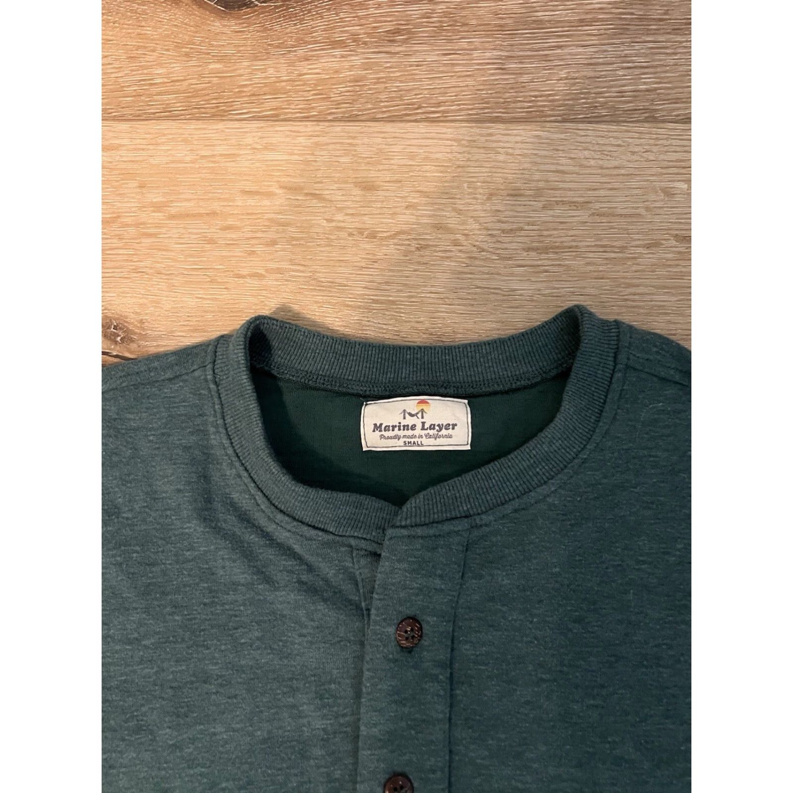 Marine Layer Marine Layer Womens Green Long Sleeve Henley Size S T-Shirt Adult Womens Short Sleeve? Size S / US 4 / IT 40 - 3 Thumbnail