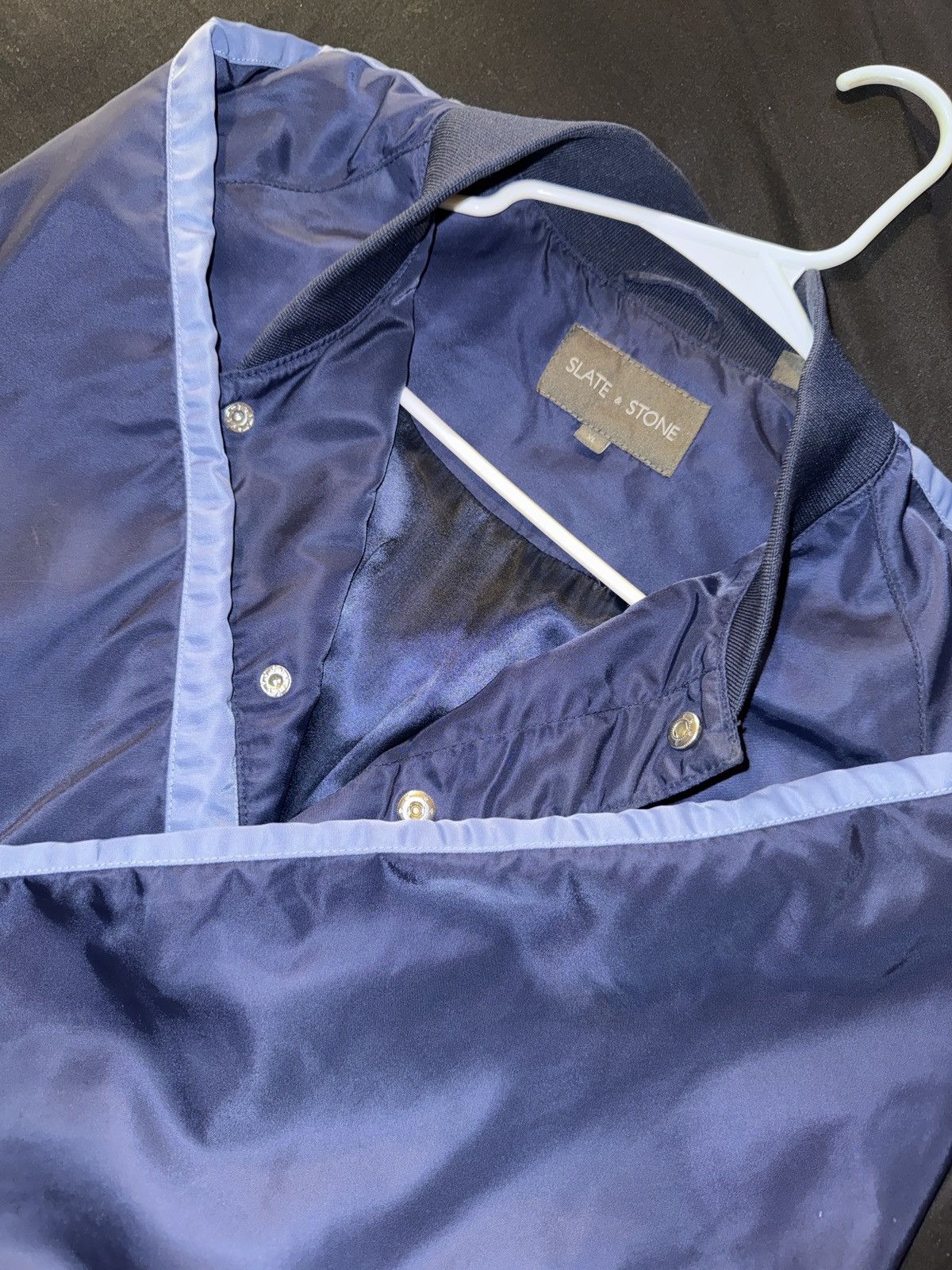 Slate & Stone Slate & Stone Dark Blue Bomber Size US XL / EU 56 / 4 - 1 Thumbnail