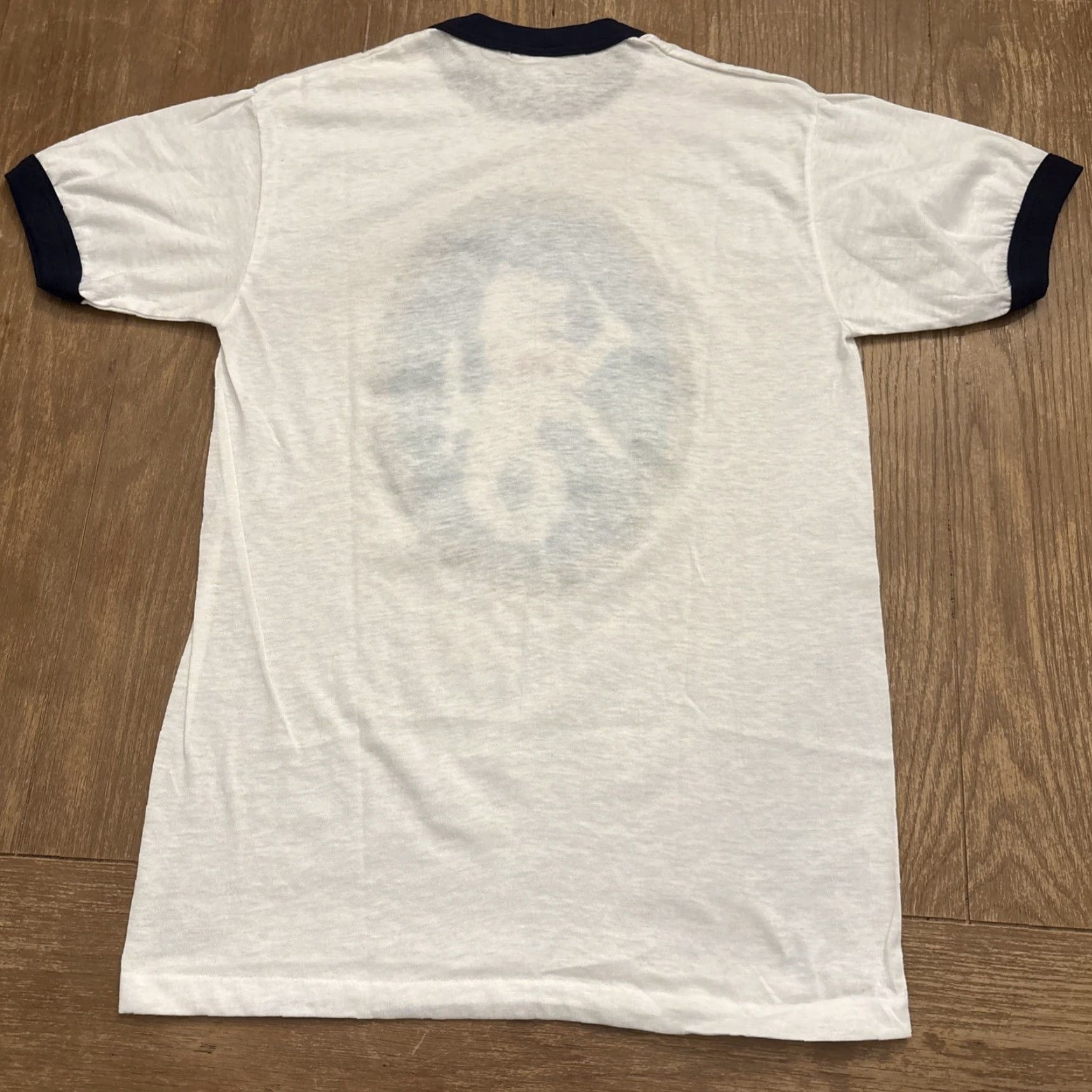Vintage VINTAGE Defenders Of Bataan & Corregidor Ringer T-Shirt M White WWII 1970s Men's Barbed Wire POW USA Size US M / EU 48-50 / 2 - 5 Thumbnail