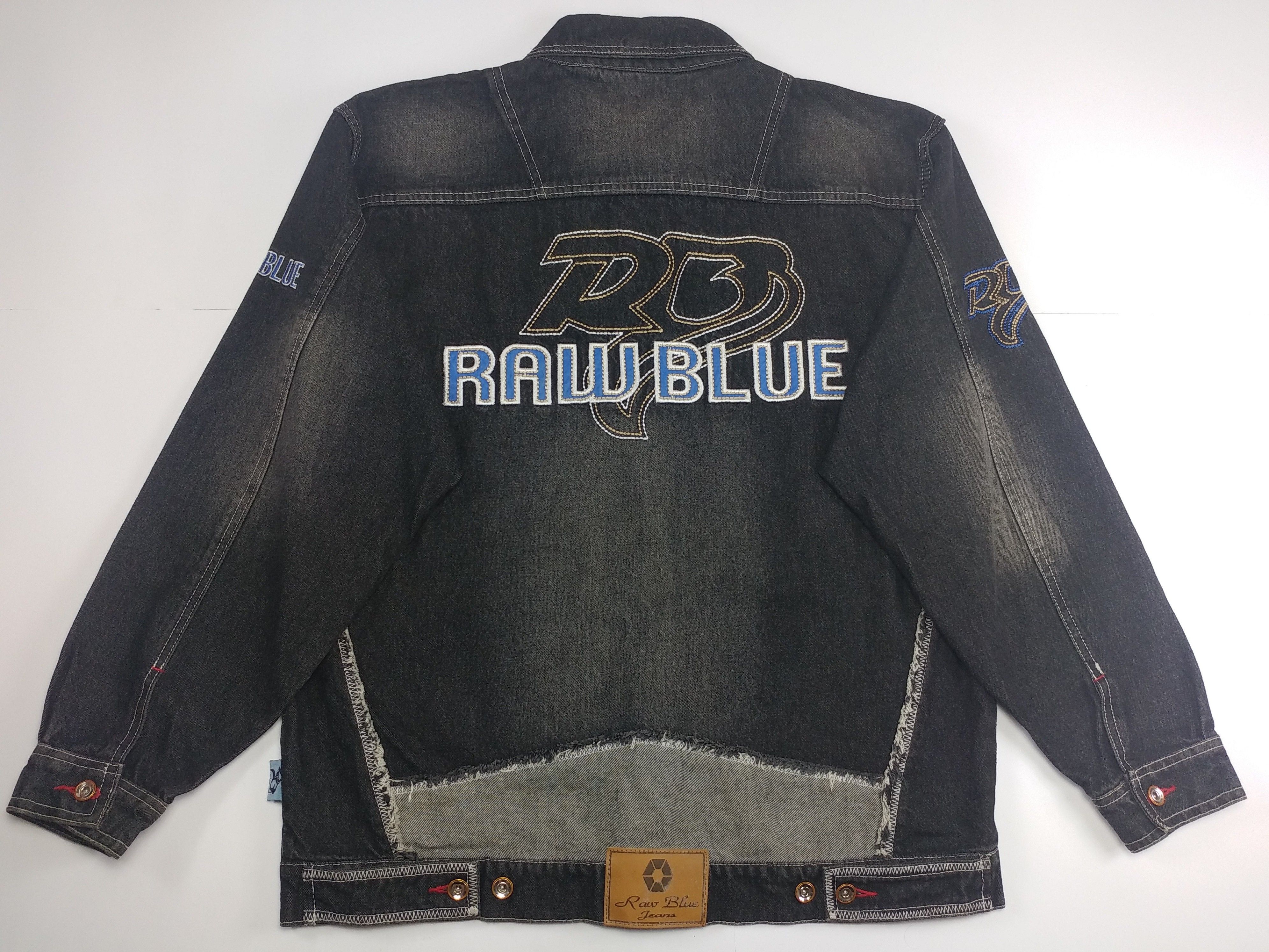Vintage Raw Blue jacket, vintage denim jacket, 90s hip hop, 1990s XL Size US XL / EU 56 / 4 - 1 Thumbnail