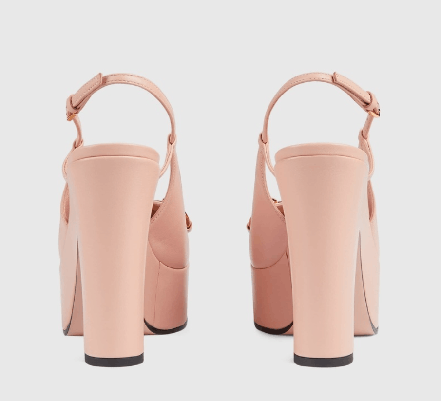 Gucci o1s1wg110125 High Heel Pumps in Light Pink Size US 10 / IT 40 - 4 Thumbnail