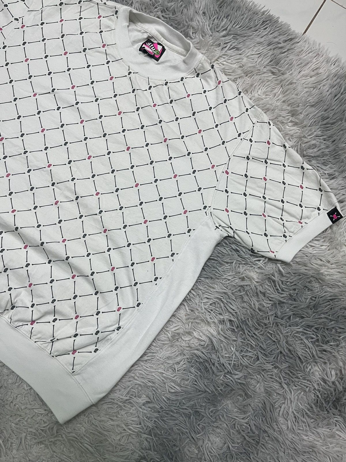 Stussy 90s STUSSY ZUCCA MONOGRAM SLEEVELESS SHIRT Size US L / EU 52-54 / 3 - 4 Thumbnail