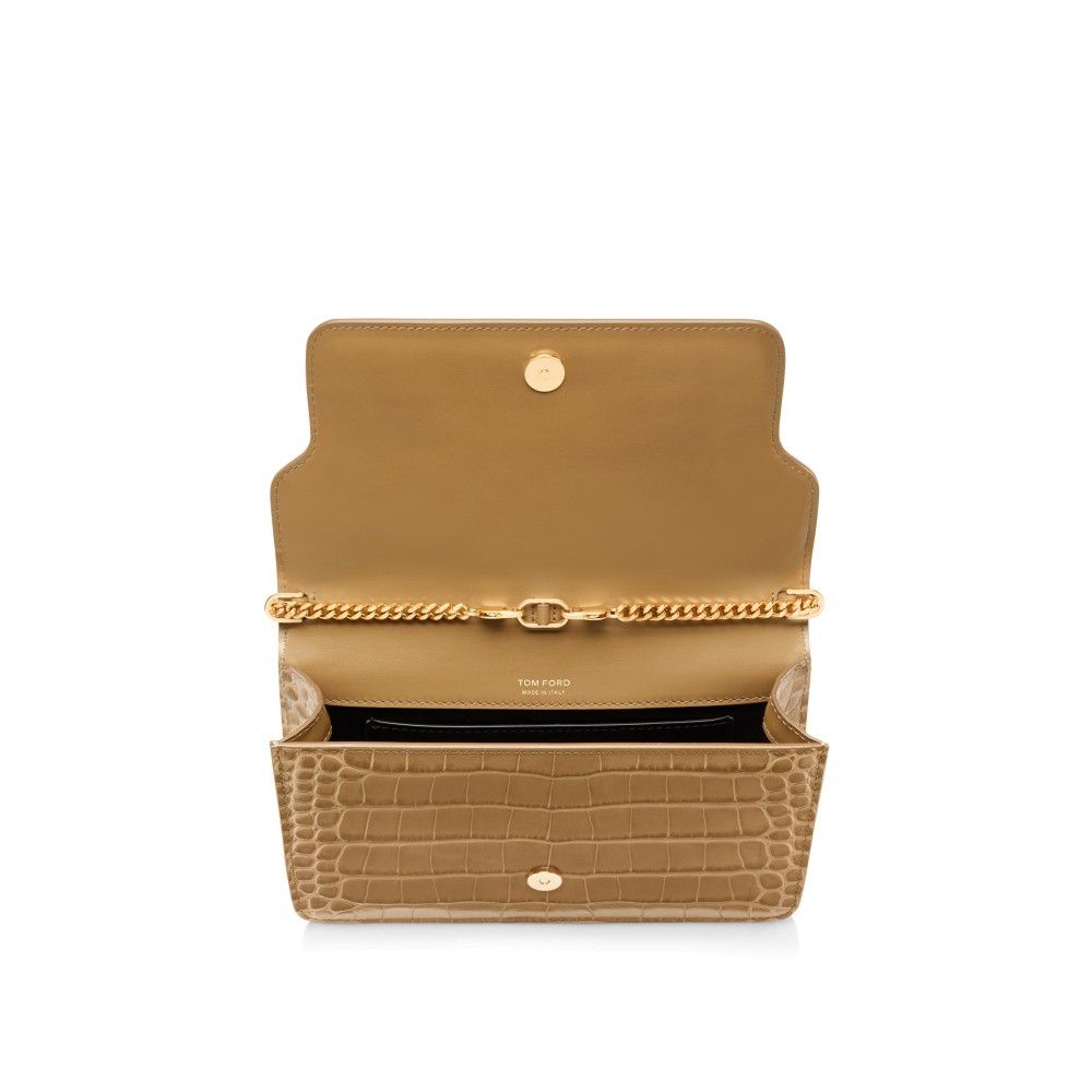 Tom Ford o1loc1c0425 L1783 Size: OS /Croc Embossed Small Shoulder Bag Size ONE SIZE - 3 Thumbnail