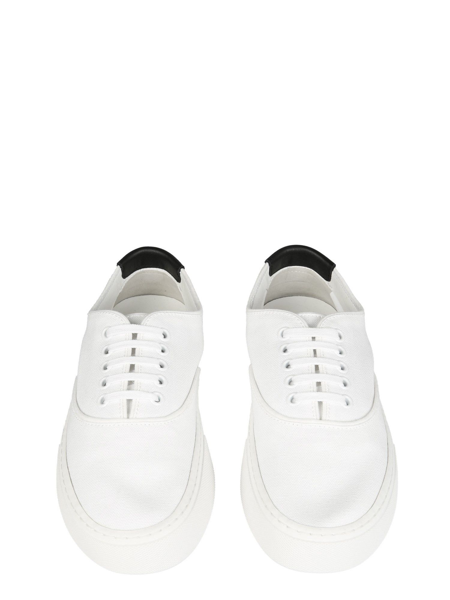 Saint Laurent Paris o1s1wg111024 Venice Sneakers In Canvas And Leather in White Size US 6.5 / IT 36.5 - 2 Thumbnail