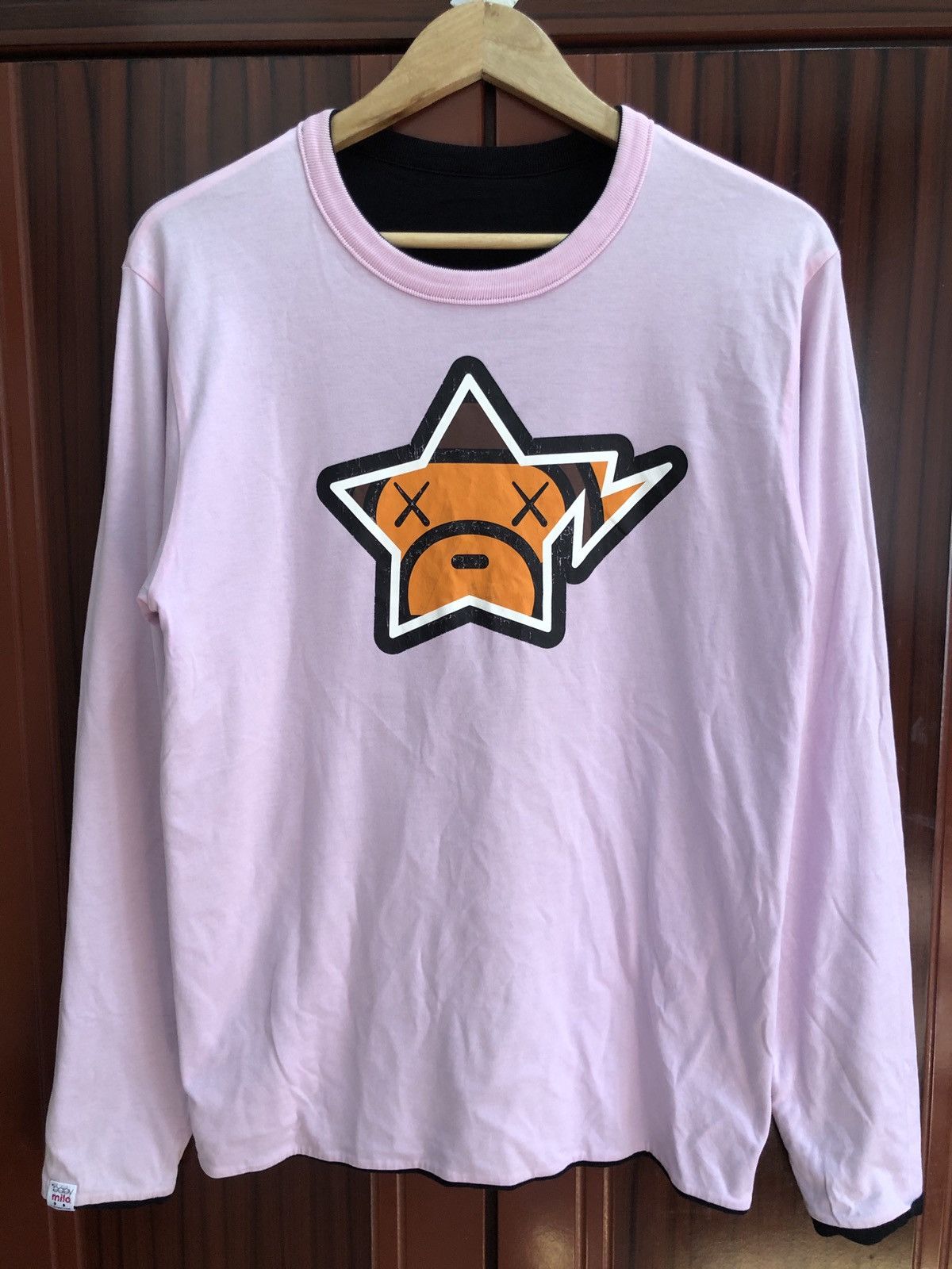 Bape × Kaws OG Baby Milo x Kaws Reversible Long Sleeve Size US M / EU 48-50 / 2 - 2 Thumbnail