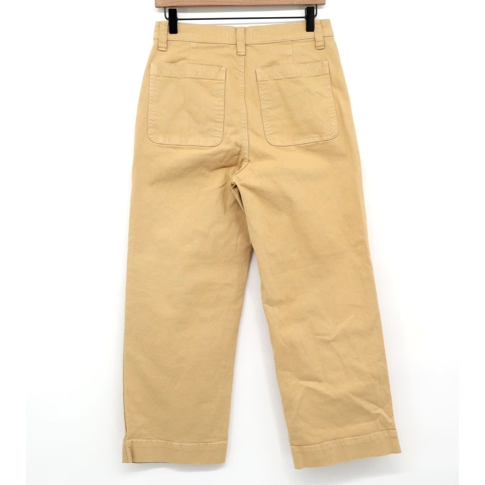 Madewell Madewell Jeans Womens Wide-Leg Mid Rise Desert Dune Tan Sz 27 Cotton Elastane Brown 26" Inseam Denim Button Vintage Style Size 27" / US 4 / IT 40 - 2 Thumbnail