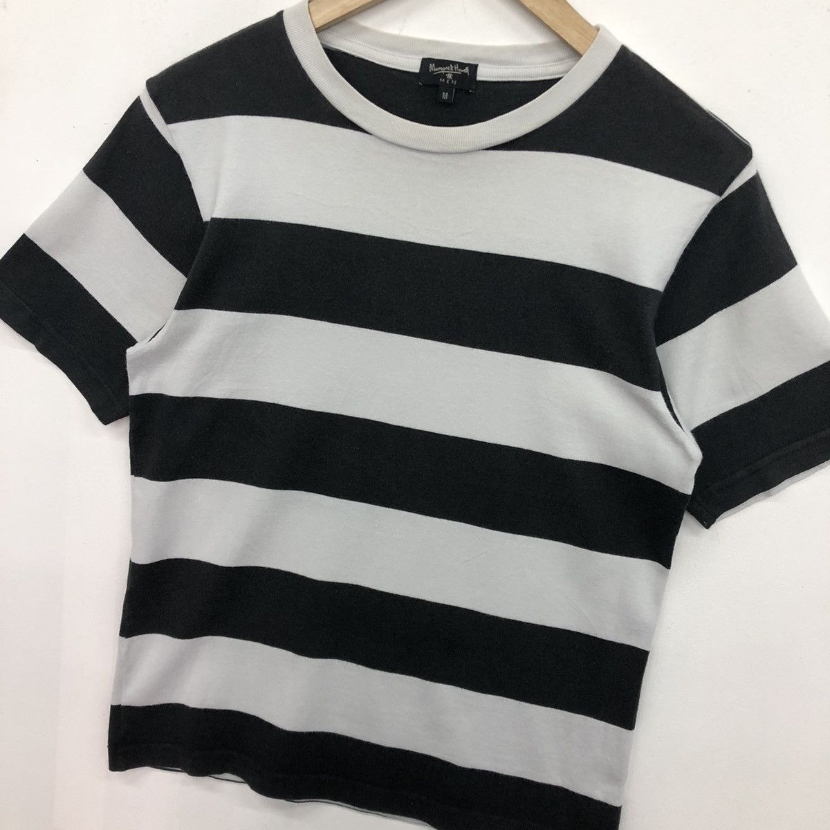 Margaret Howell Margaret Howell Stripe Minimalist Designer Tshirt Size US M / EU 48-50 / 2 - 4 Thumbnail