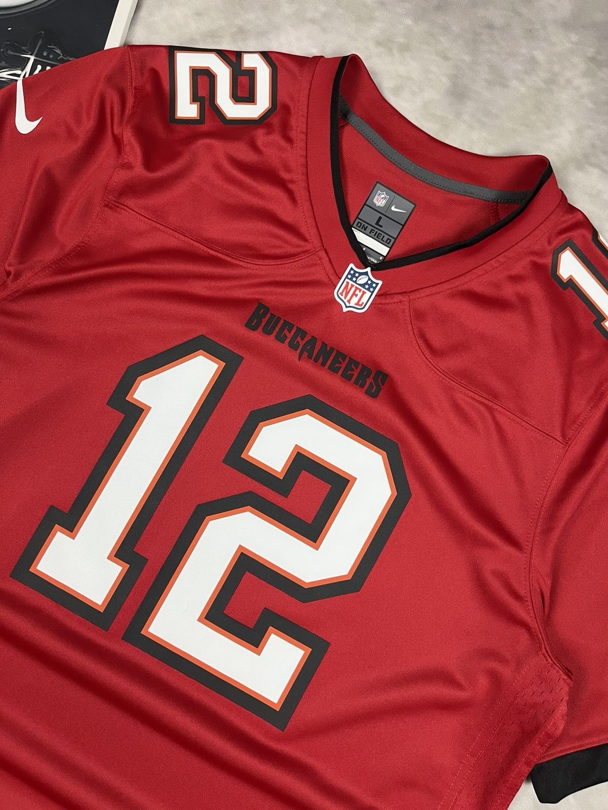 Nike Tom Brady #12 Nike NFL Game Jersey Buccaneers Red (L) 2022 Size US L / EU 52-54 / 3 - 9 Thumbnail