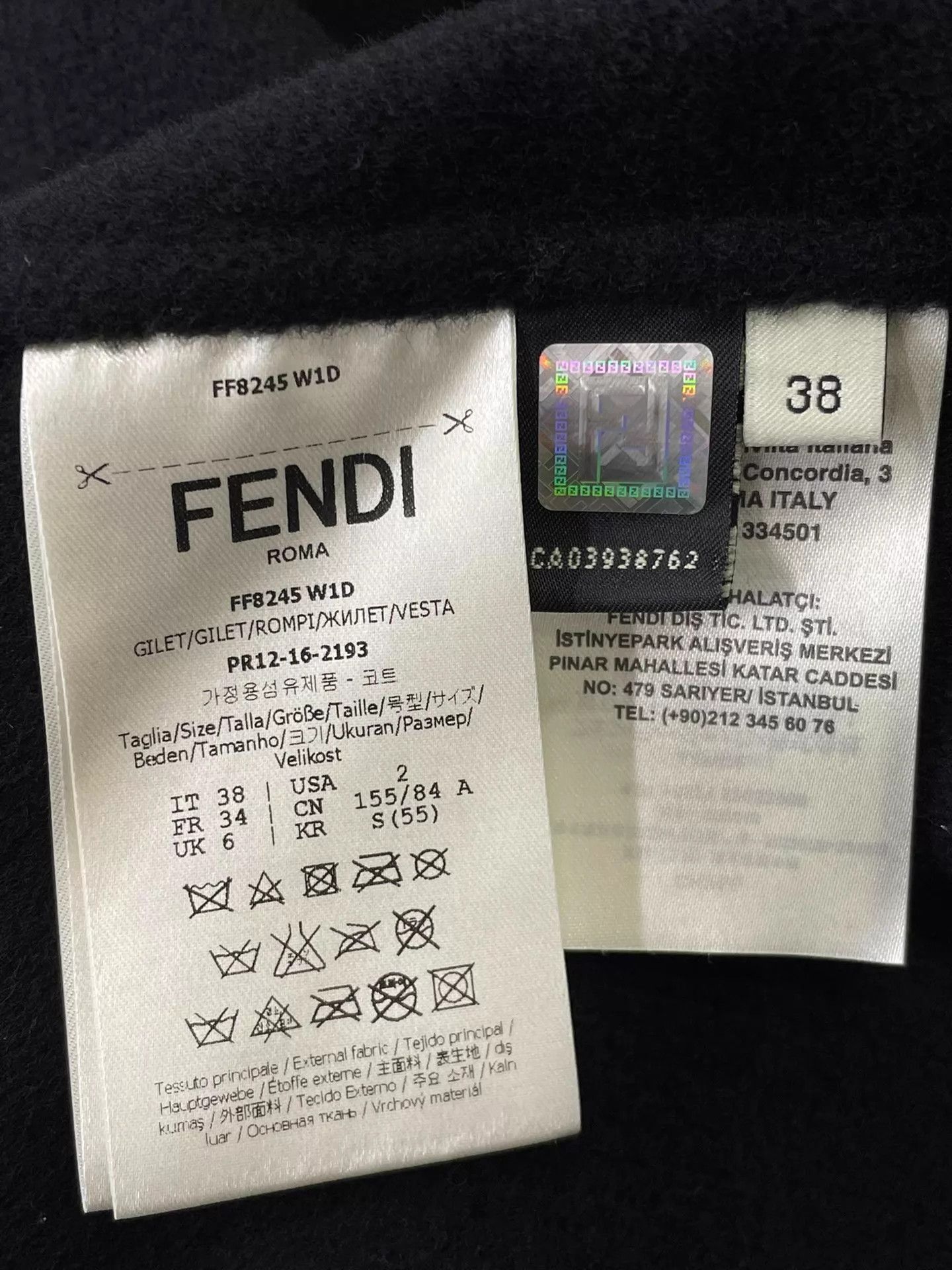 Fendi Fendi Black Wool Fox Fur Panel Vest 38 Size XS / US 0-2 / IT 36-38 - 5 Thumbnail