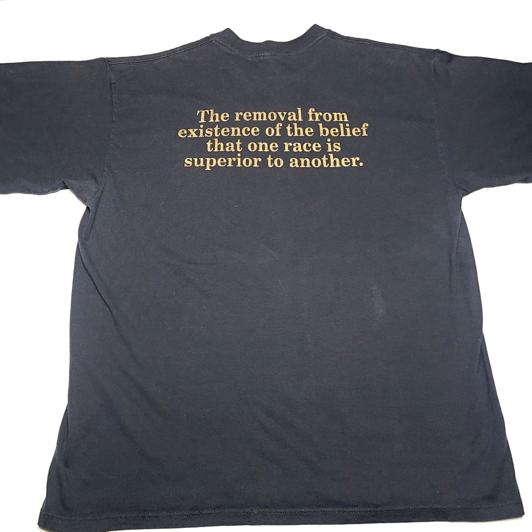 Soffe VINTAGE Eracism T-Shirt Double Sided Adult XL 90's Soffe Made In USA Size US XL / EU 56 / 4 - 2 Thumbnail