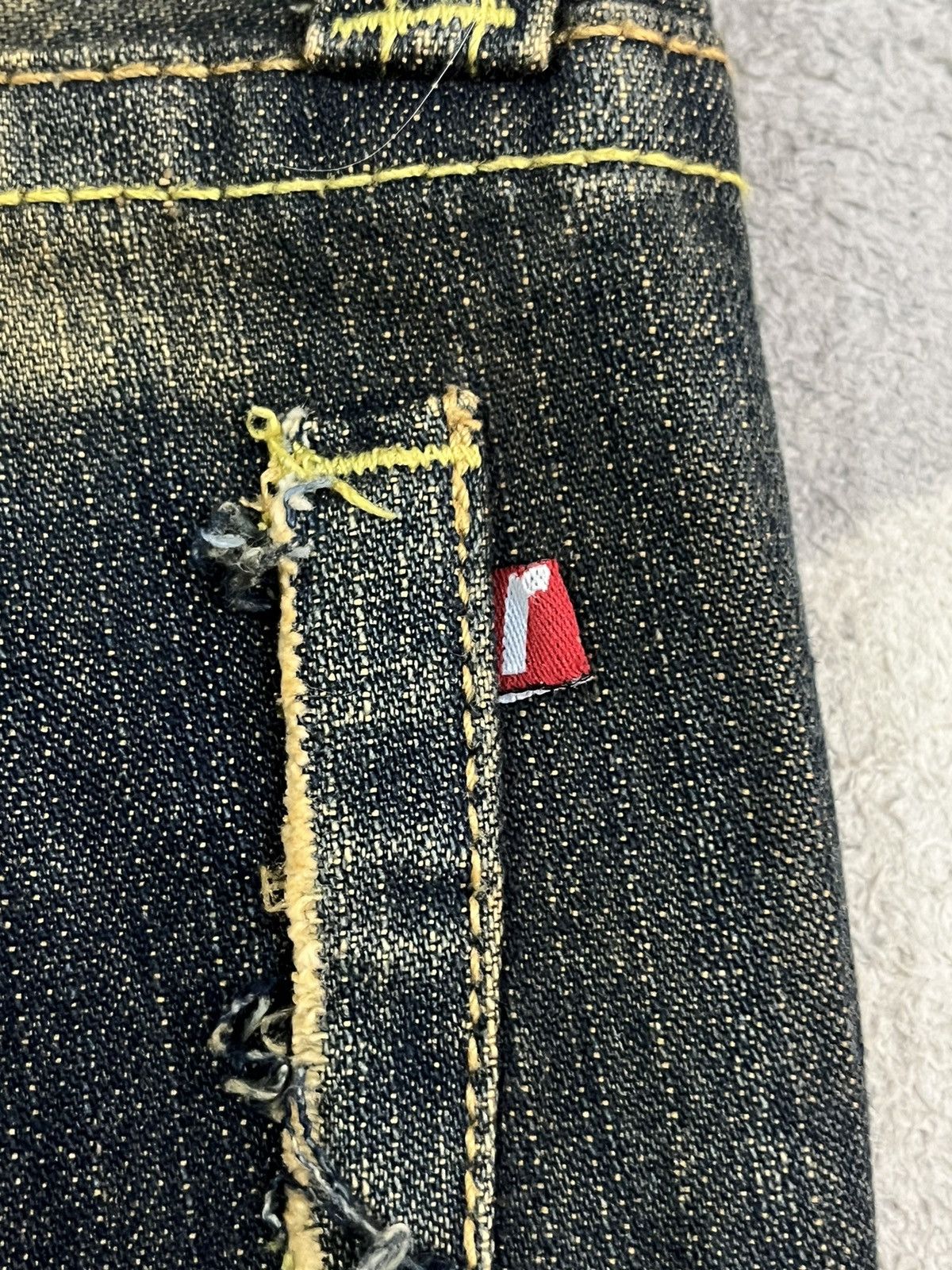 Vintage Rowers Short Distressed Denim Size 29" - 10 Thumbnail