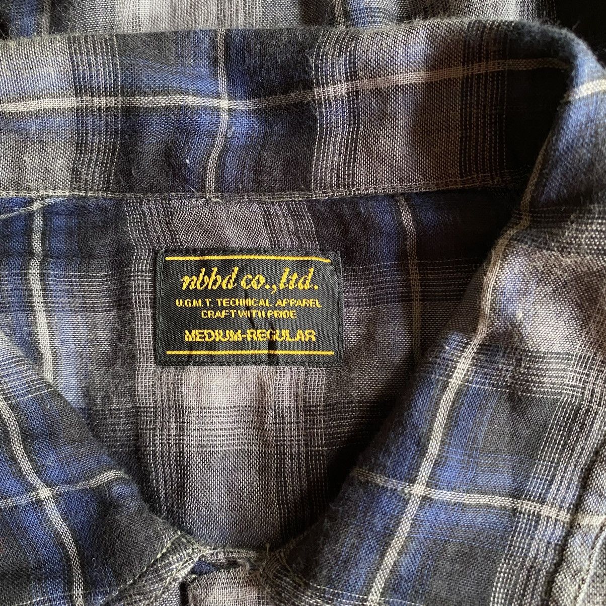 Neighborhood Neighborhood MEDIUM-REGULAR Navy Plaid Flannel Shirt Size US M / EU 48-50 / 2 - 3 Thumbnail