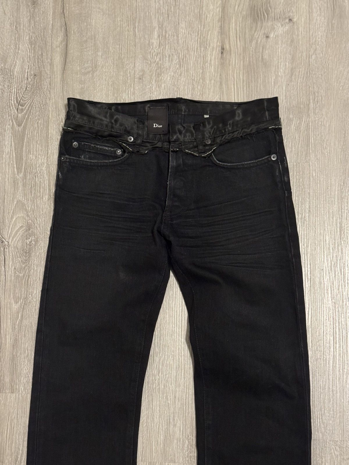 Dior Dior AW06 satin cummerbund denim Size US 28 / EU 44 - 2 Thumbnail