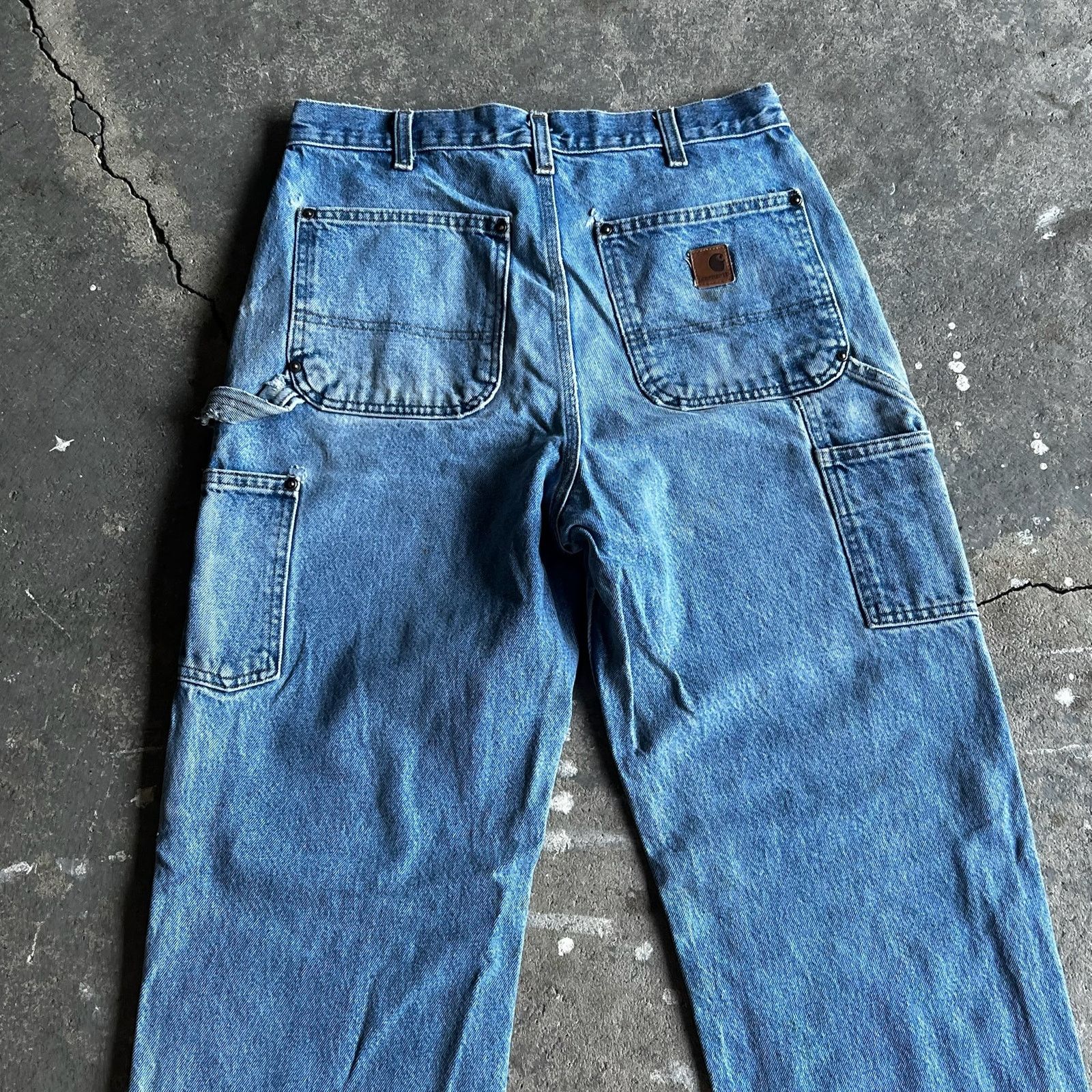 Carhartt × Vintage Carhartt denim blue jean double knee work carpenter pants Size US 30 / EU 46 - 5 Thumbnail