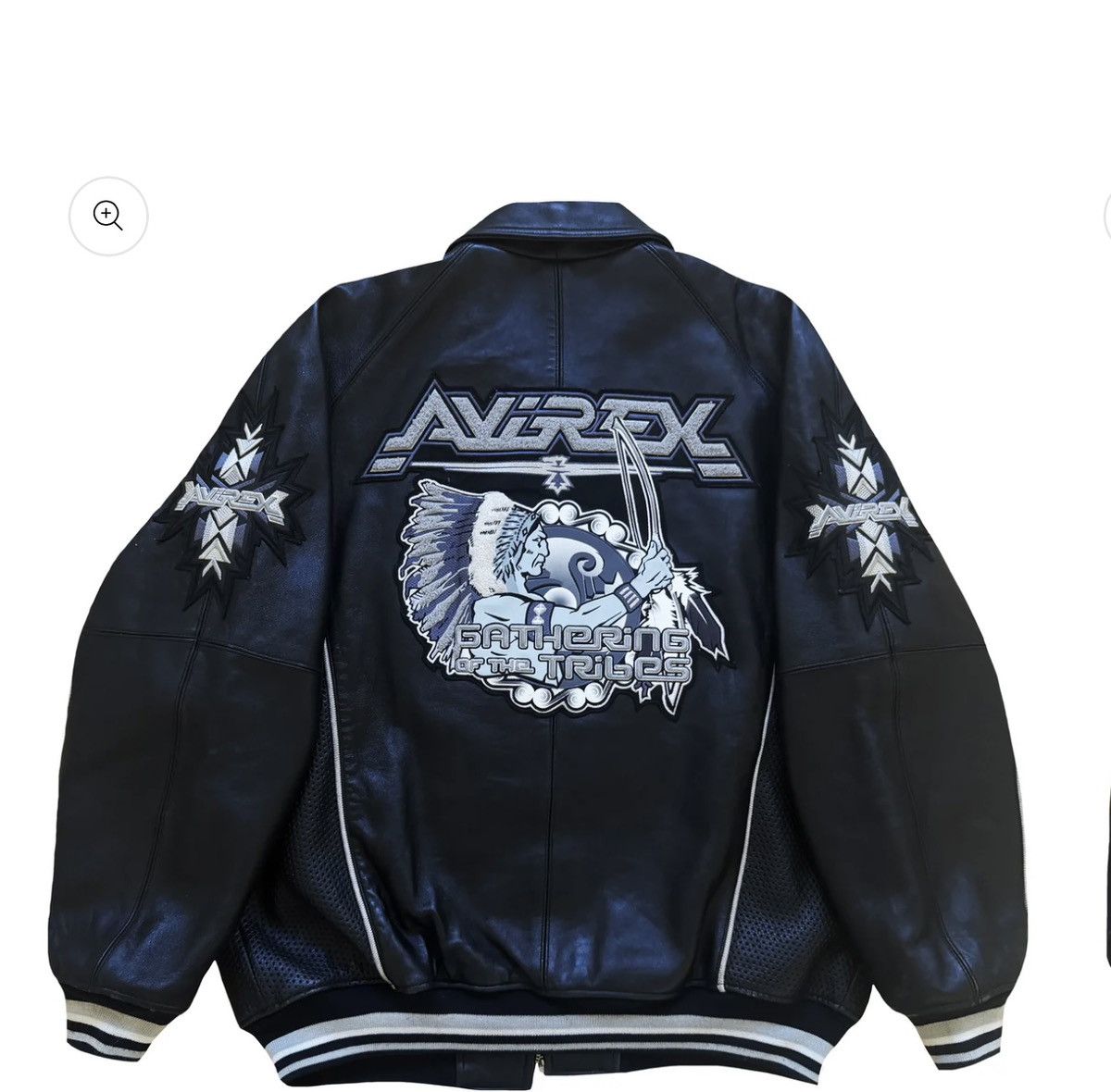 Avirex Avirex 'Gathering of The Tribes' Leather Varsity Jacket - XL Size US XL / EU 56 / 4 - 1 Thumbnail