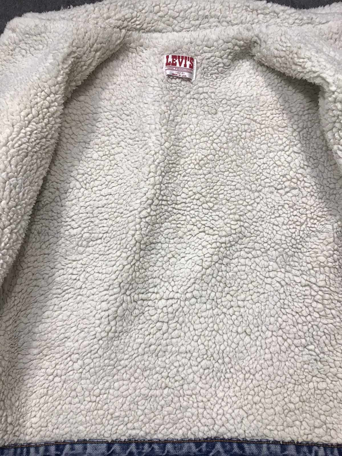 Levi's × Vintage Vintage Levi’s Jacket Sherpa Distressed Snap Button Size US L / EU 52-54 / 3 - 11 Thumbnail