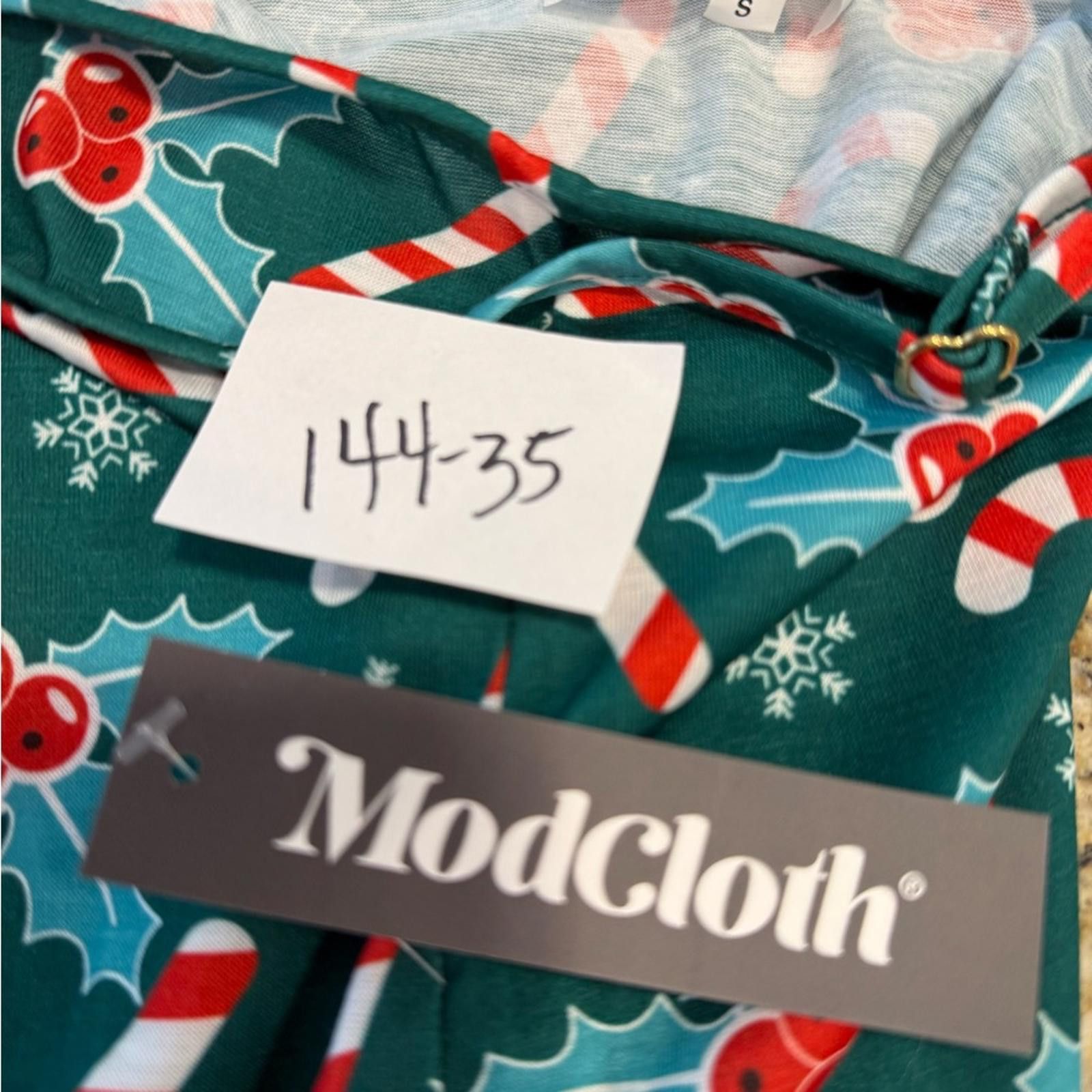 Other Breakfast for Dinner Candy Cane Holly Christmas chamise SM Size ONE SIZE - 10 Thumbnail