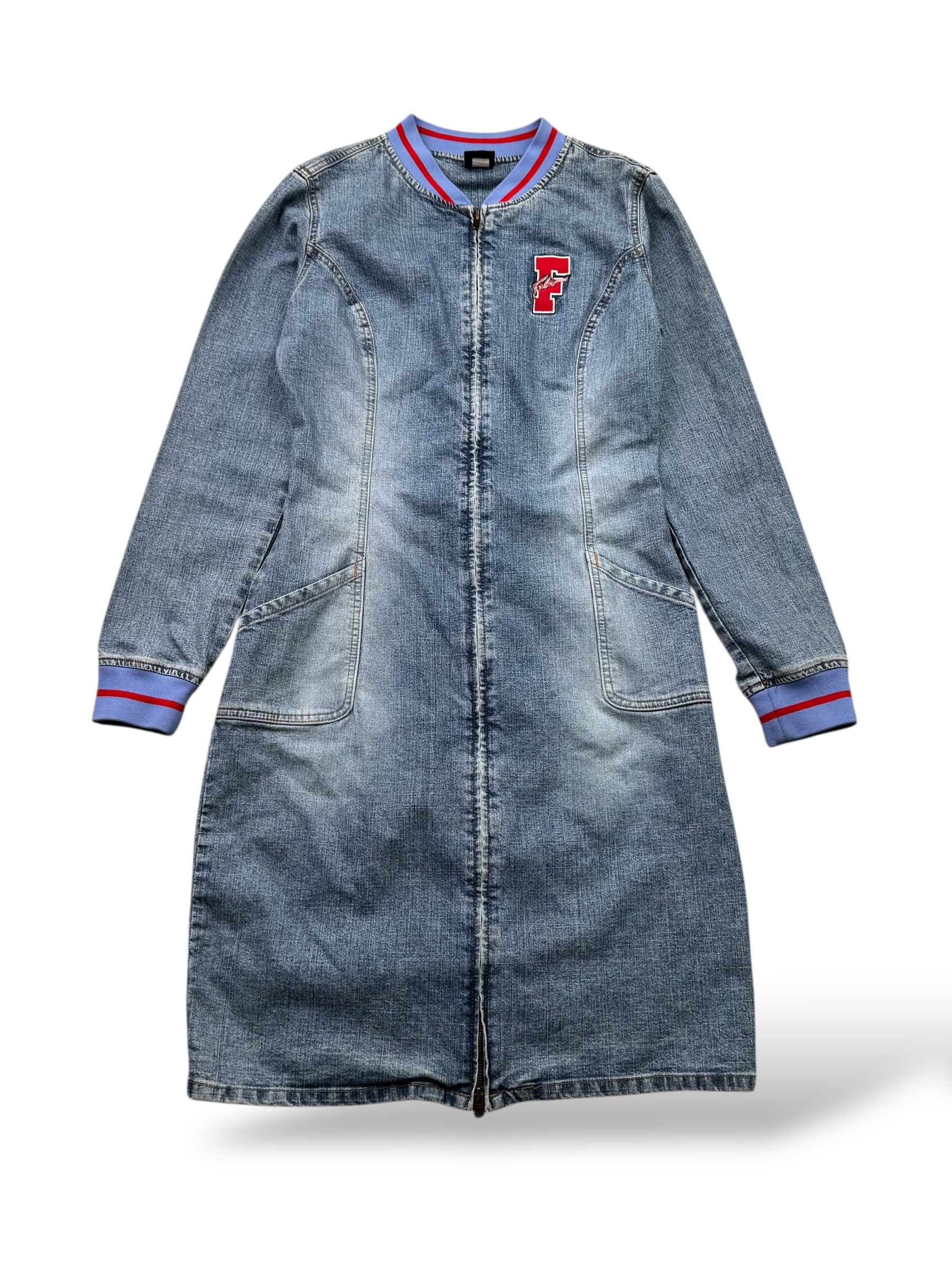 Fubu Fubu Vintage Denim Dress With Long Sleeve W218(V9) Size M / US 6-8 / IT 42-44 - 1 Thumbnail