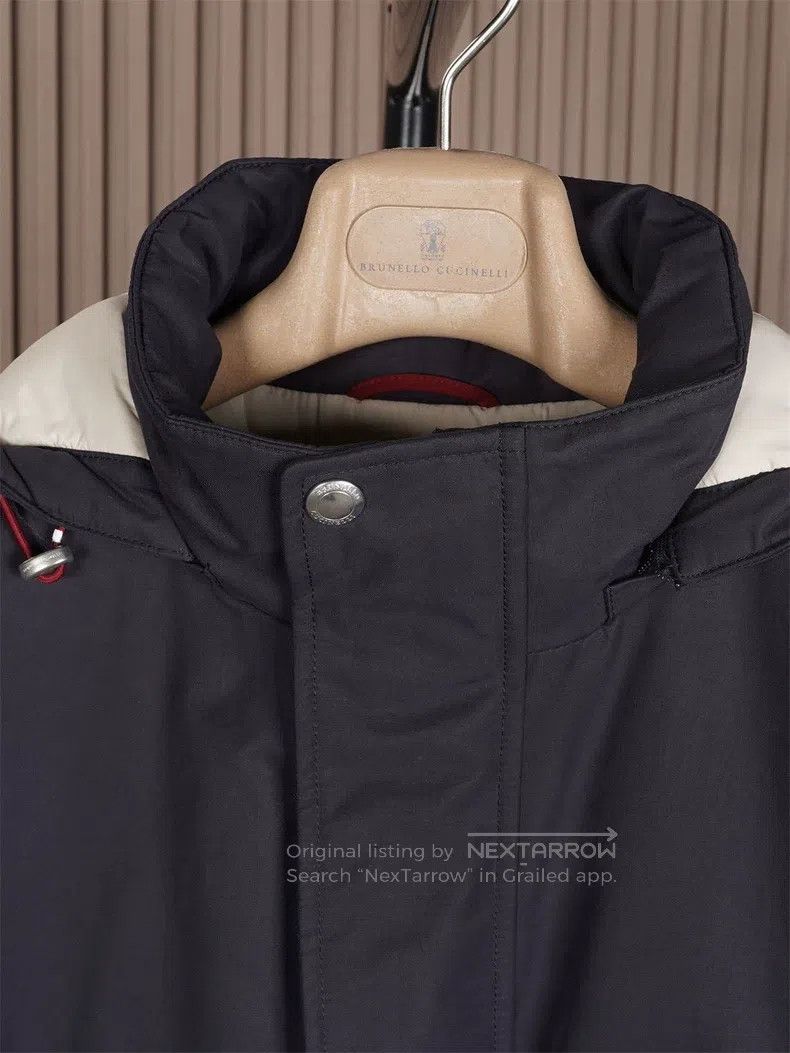Brunello Cucinelli Brunello Cucinelli Hooded parka jacket with tech cotton pa Size US S / EU 44-46 / 1 - 8 Thumbnail