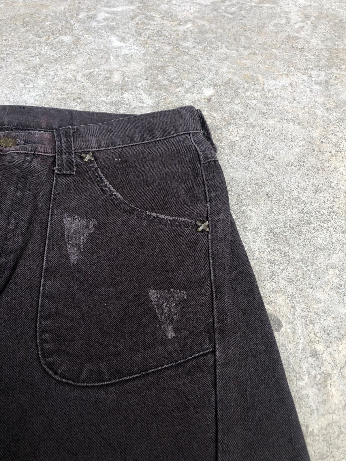 Lee Japanese Lee Flared Jeans Distressed Jeans Size US 32 / EU 48 - 17 Thumbnail