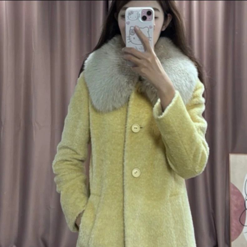 Max Mara Max Mara Goose yellow wool coat Size XS / US 0-2 / IT 36-38 - 7 Thumbnail