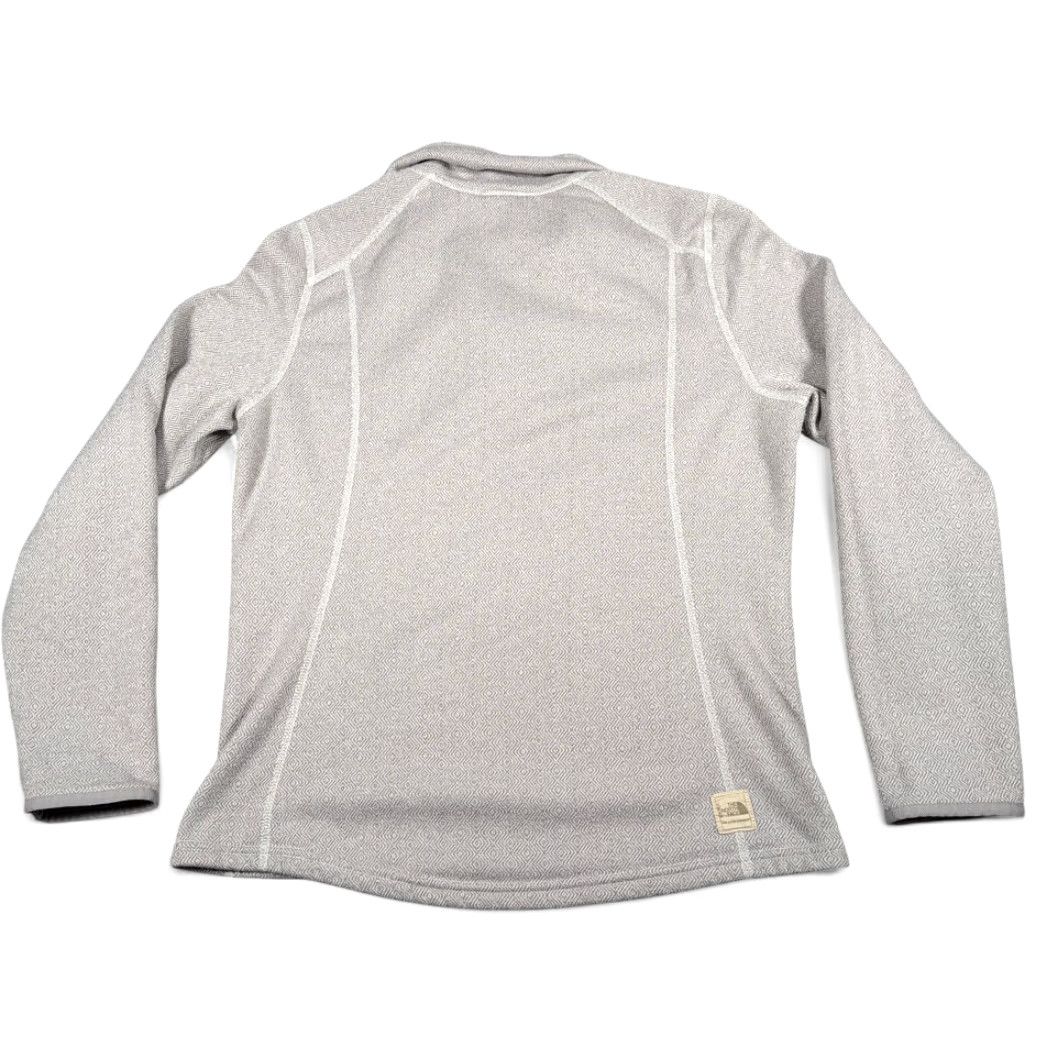 The North Face The North Face Sweater Womens LARGE Gray Fleece Geometric Shawl Pullover Size L / US 10 / IT 46 - 3 Thumbnail