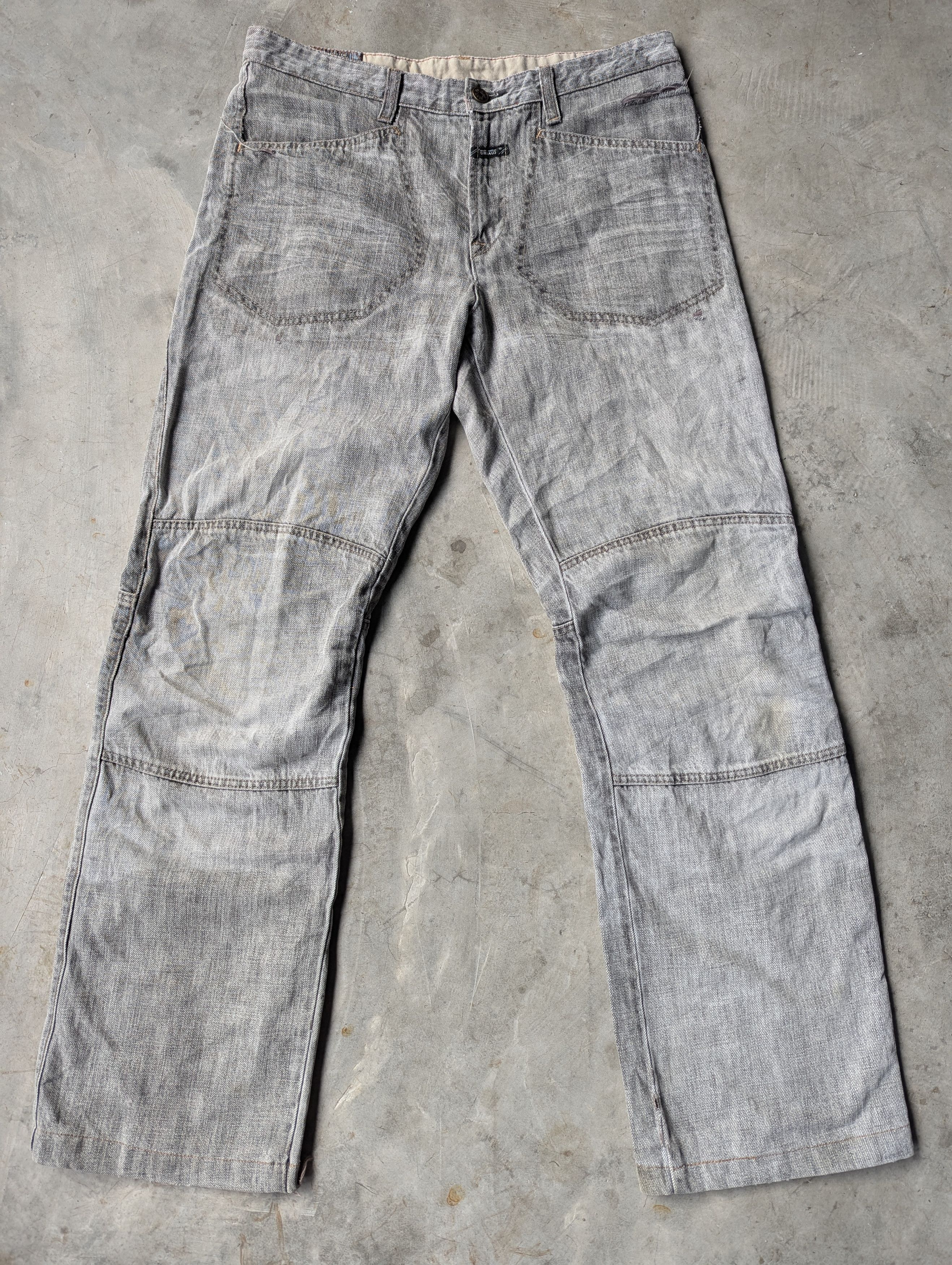 Rare Marithe Francois Girbaud Doubleknee Distressed Jeans