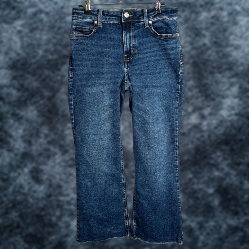 Mango Mango Jeans Womens Size 6 Blue Denim Flared Flare Leg 5-Pocket Inseam 25 in Mid Rise Cotton Blend Zip N/A 6 Mango Jeans Womens Blue Denim Flared 90s? Size 28" / US 6 / IT 42 - 1 Thumbnail
