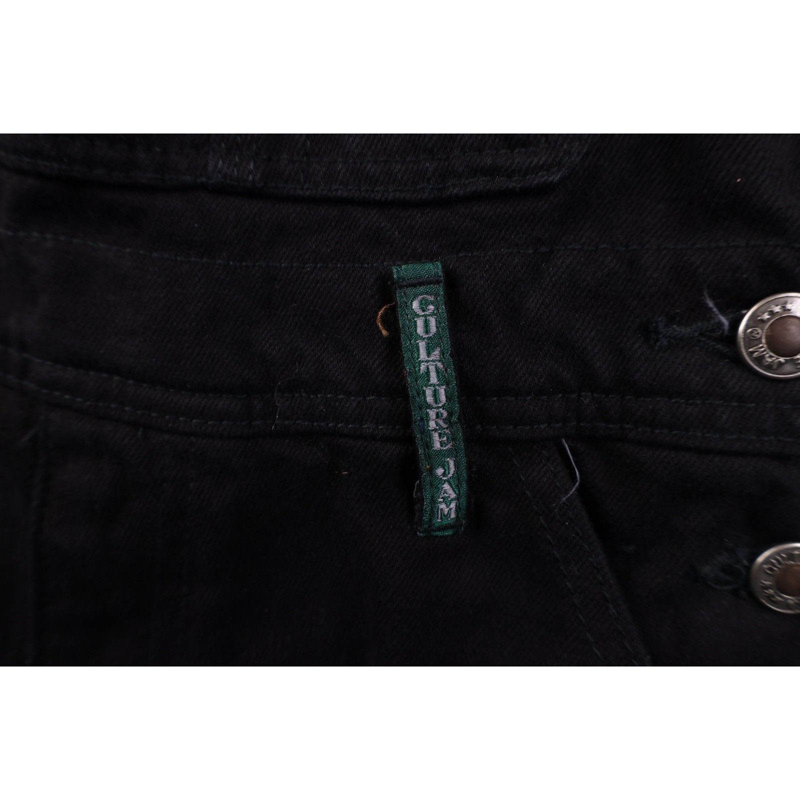 Vintage Deadstock Vintage 90s Streetwear Baggy Denim Jean Shortalls Size 28" / US 6 / IT 42 - 6 Thumbnail