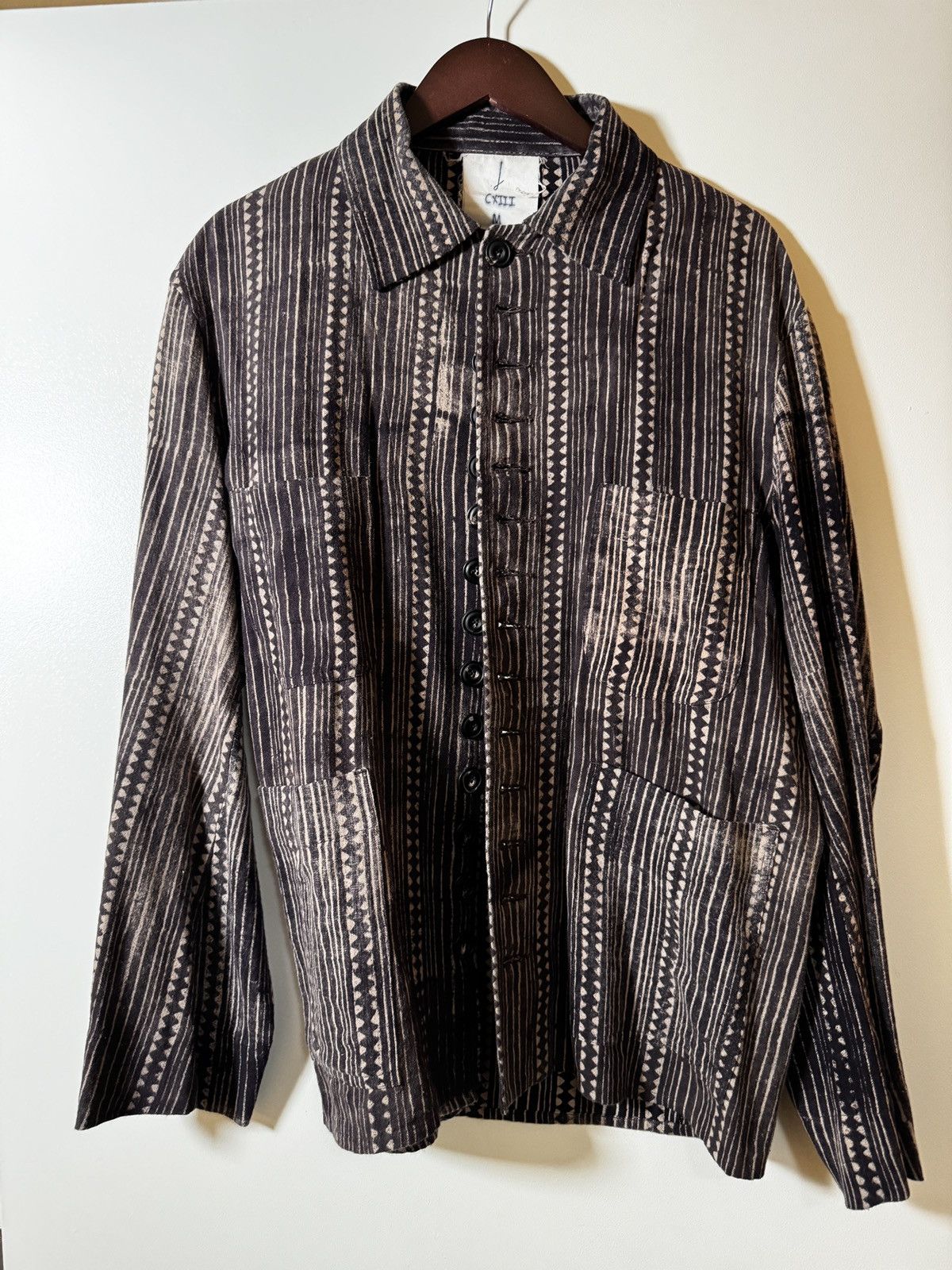 image of John Alexander Skelton Iron Dyed Light Jacket in Grey, Men's (Size Medium)