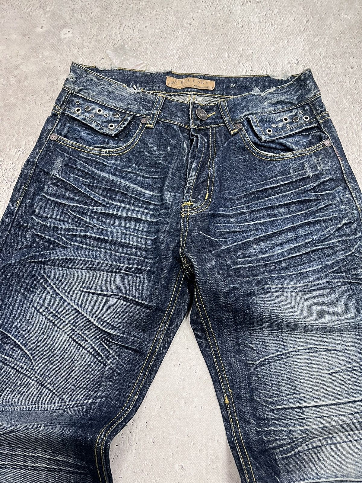 Hysteric Glamour Vintage Rick Owens Carti Opium Style FLARED Jeans 90s Size US 31 - 6 Thumbnail