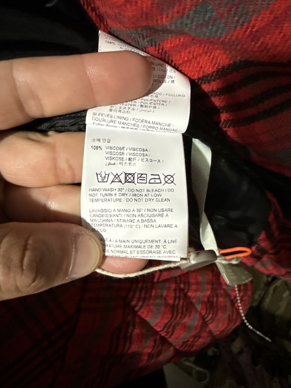 Off-White Off-white Insulated flannel jacket with hood Size US S / EU 44-46 / 1 - 9 Thumbnail