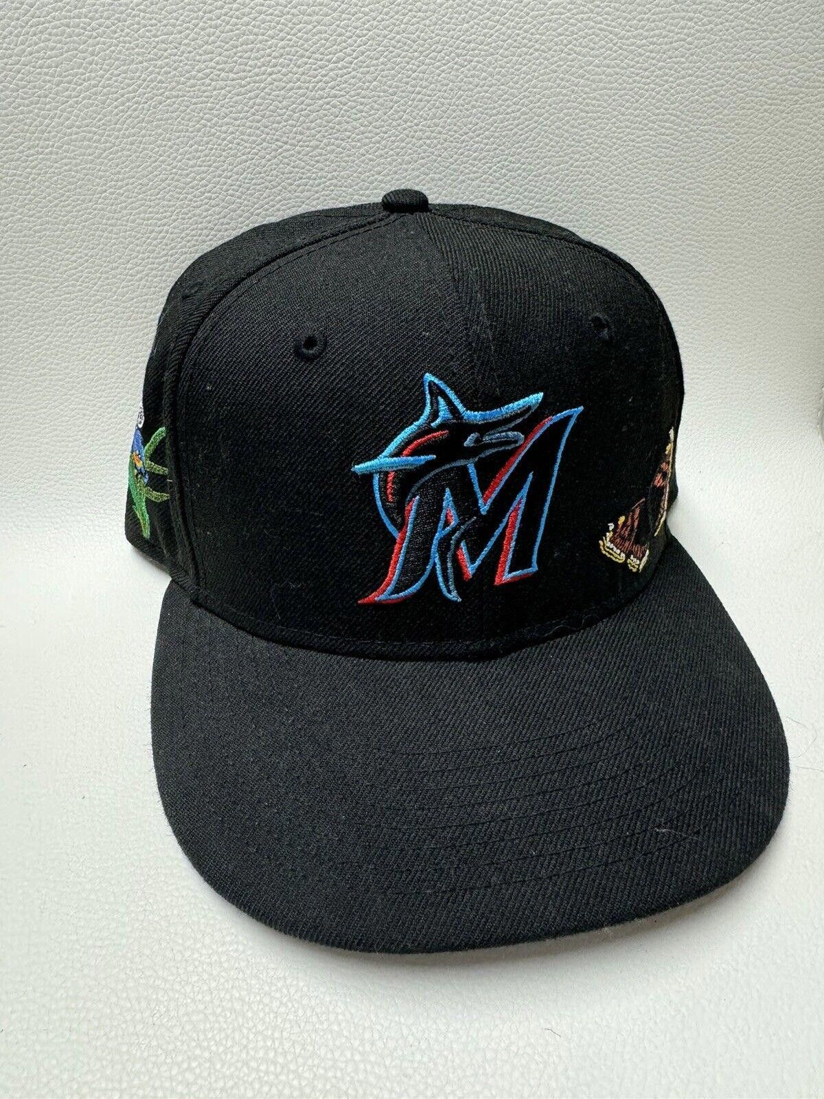 New Era MLB New Era Miami Marlins Fitted Hat Size ONE SIZE - 3 Thumbnail
