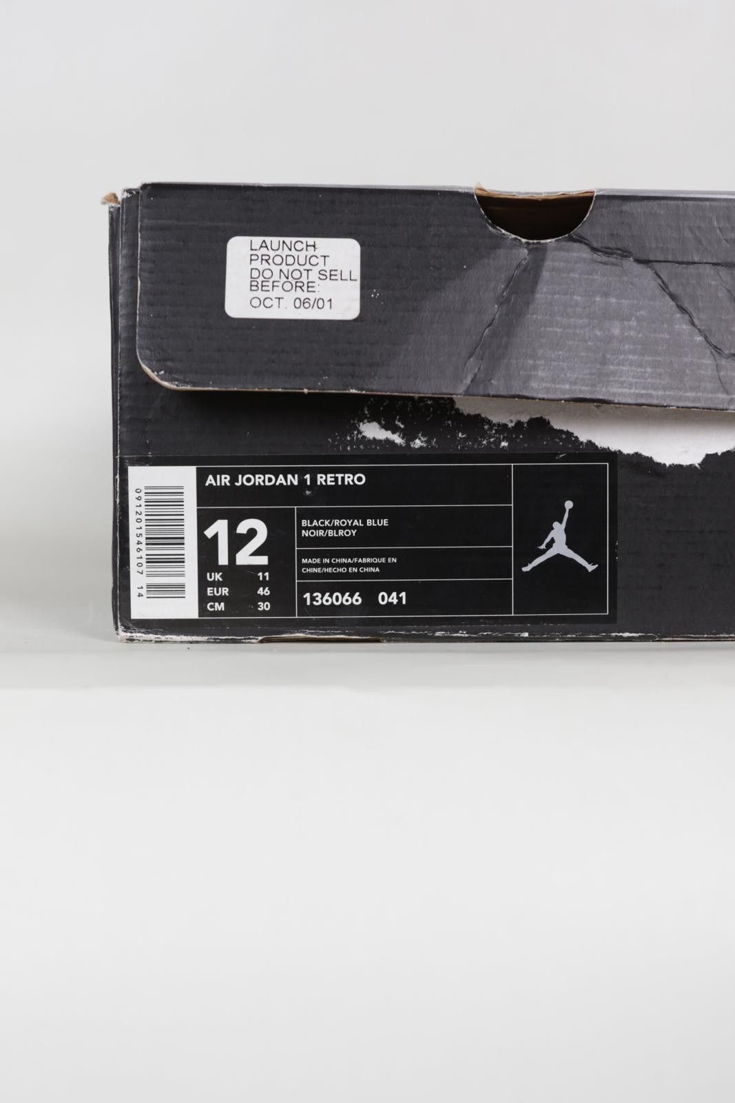Nike 01' Nike x Air Jordan 1 Royal High-Top Sneakers Size US 12 / EU 45 - 12 Thumbnail