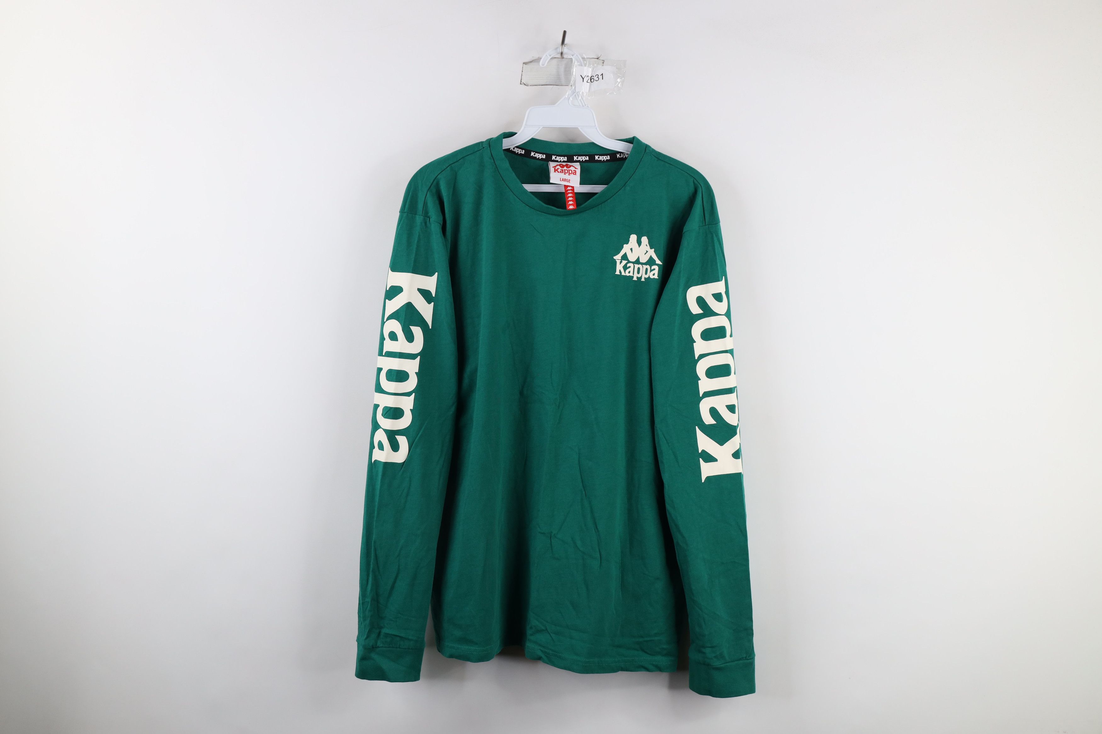 Kappa × Vintage Vintage Kappa Soccer Spell Out Long Sleeve T-Shirt Green Size US L / EU 52-54 / 3 - 1 Thumbnail