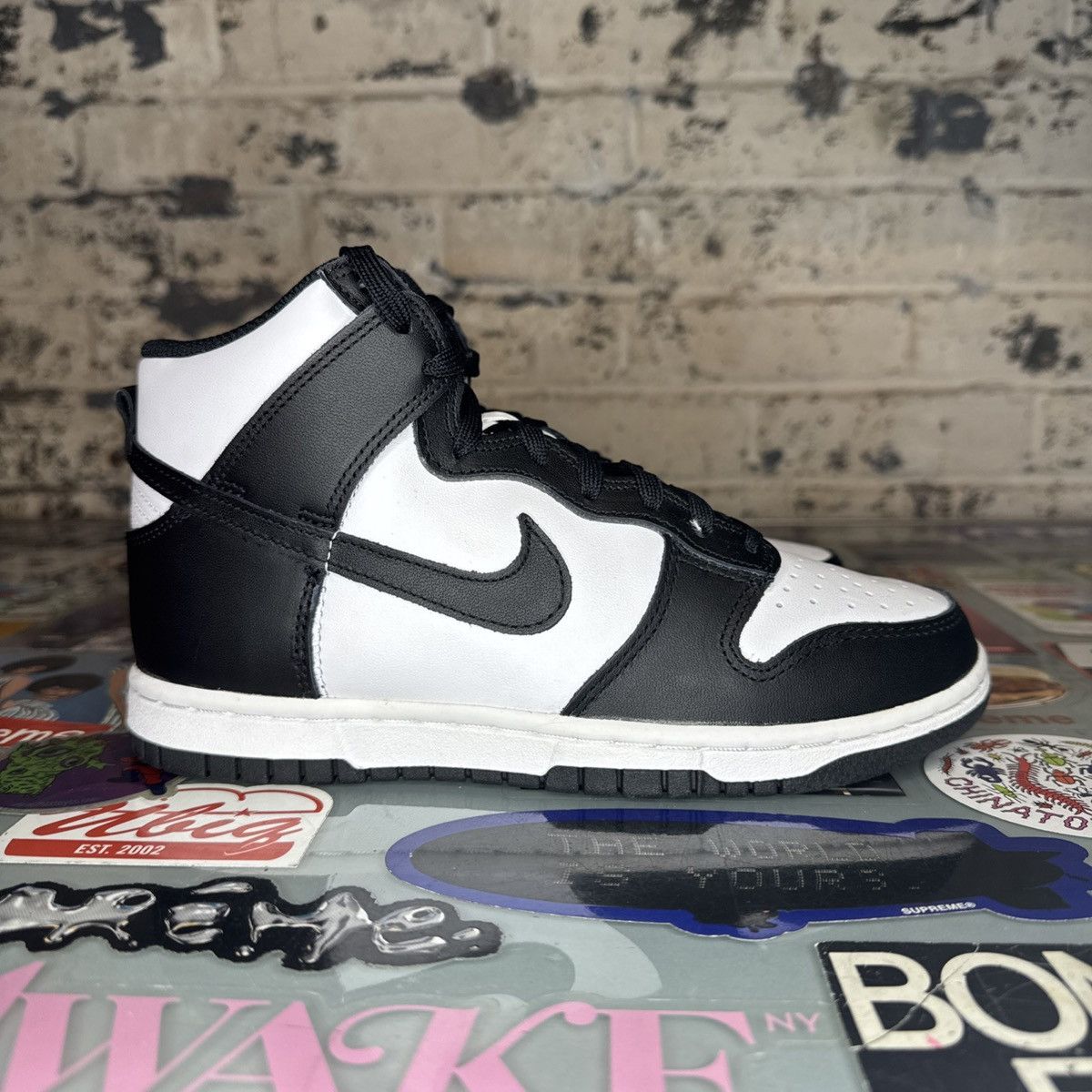Nike Nike Dunk High Panda Black White W 6 / M 4.5 DS Size US 6 / IT 36 - 3 Thumbnail