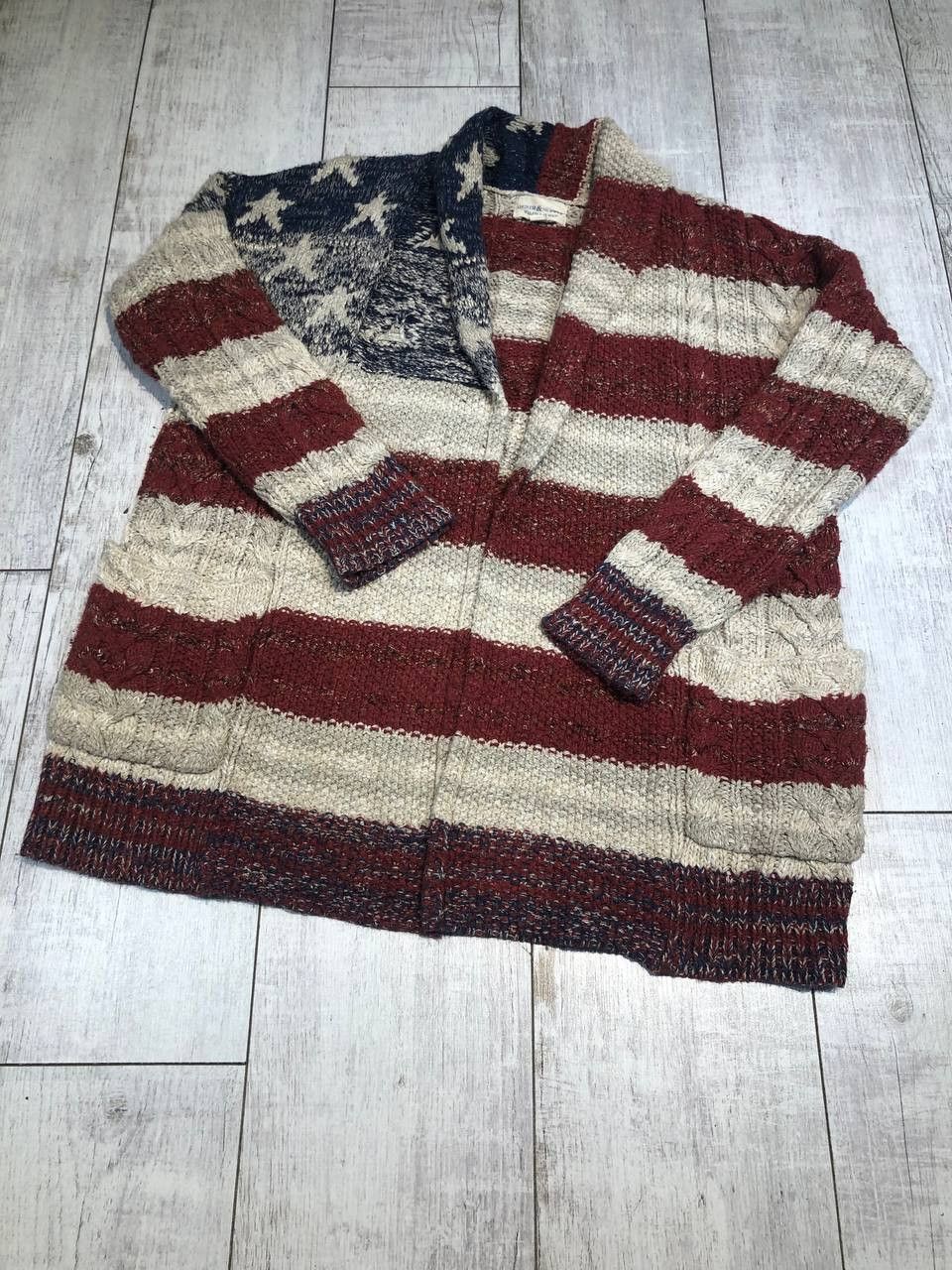 image of Sweater Denim And Supply Ralph Laurent American Flag Usa in Red, Men's (Size Medium)