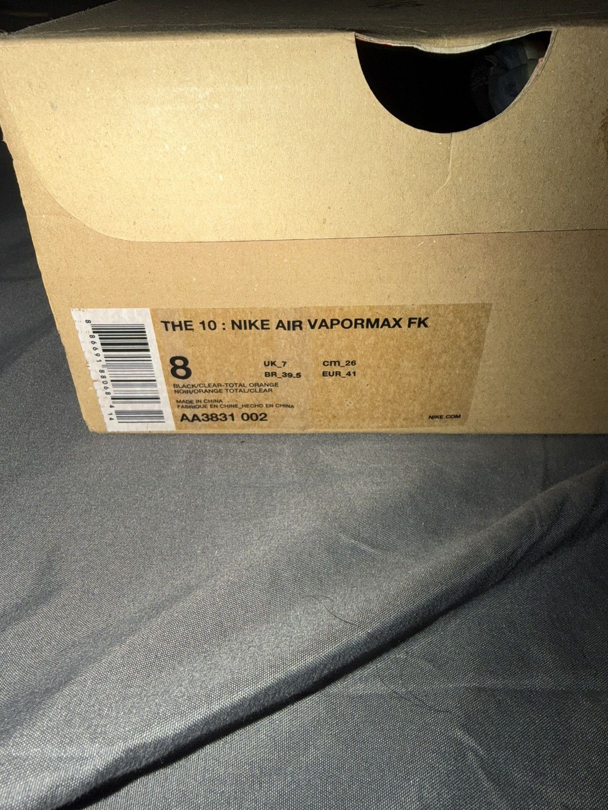 Nike × Off-White Nike Air Vapormax ‘Off White Black (2018)’ Size 8M Size US 8 / EU 41 - 9 Thumbnail