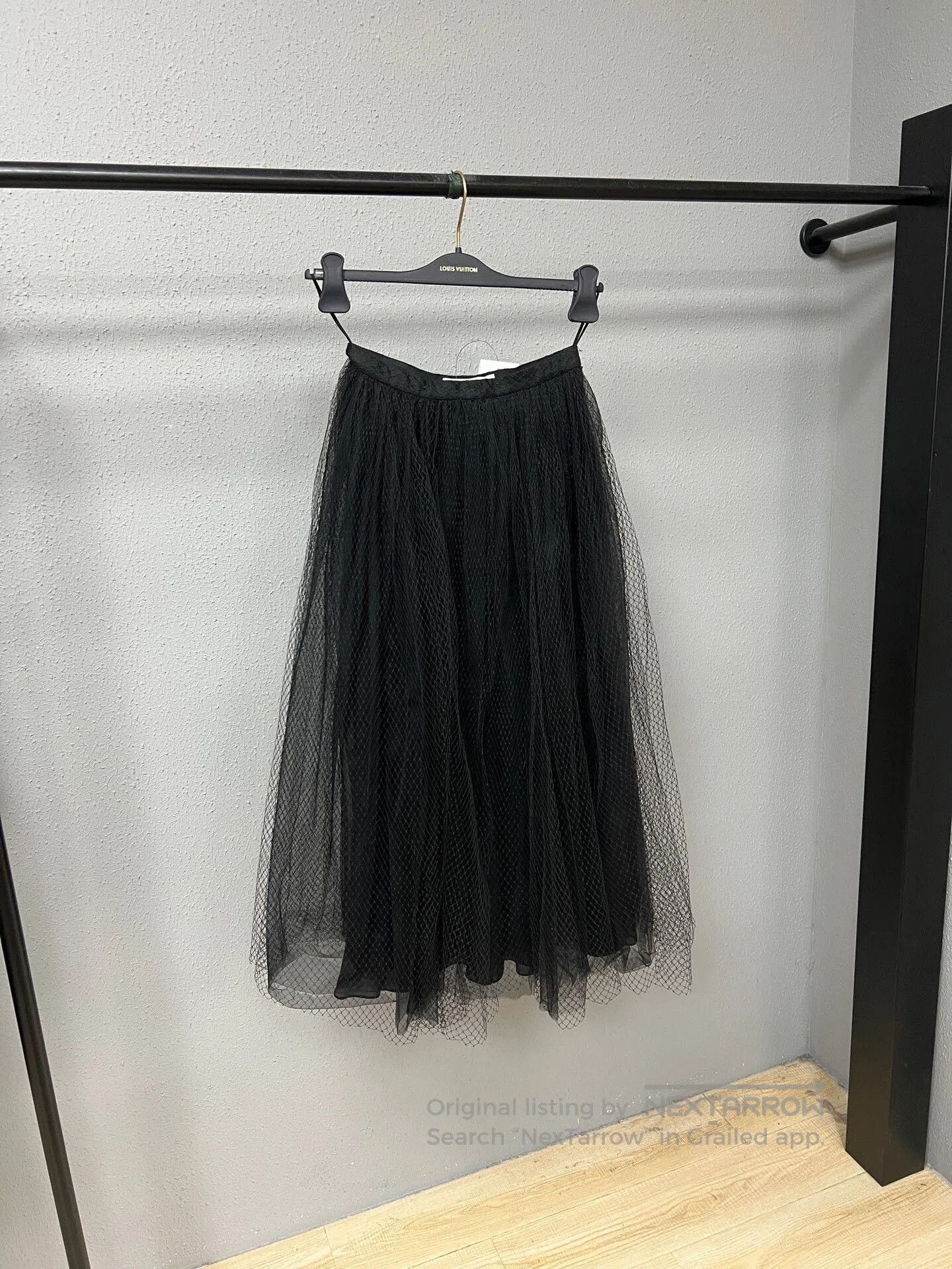 Dior classic black tulle skirt by dior. Size 35" - 1 Thumbnail