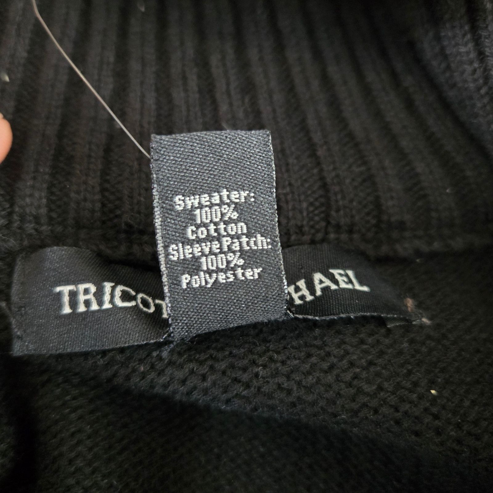 Tricots St. Raphael Tricots St Raphael Black Quarter Zip Sweater Size Small Size US S / EU 44-46 / 1 - 7 Thumbnail