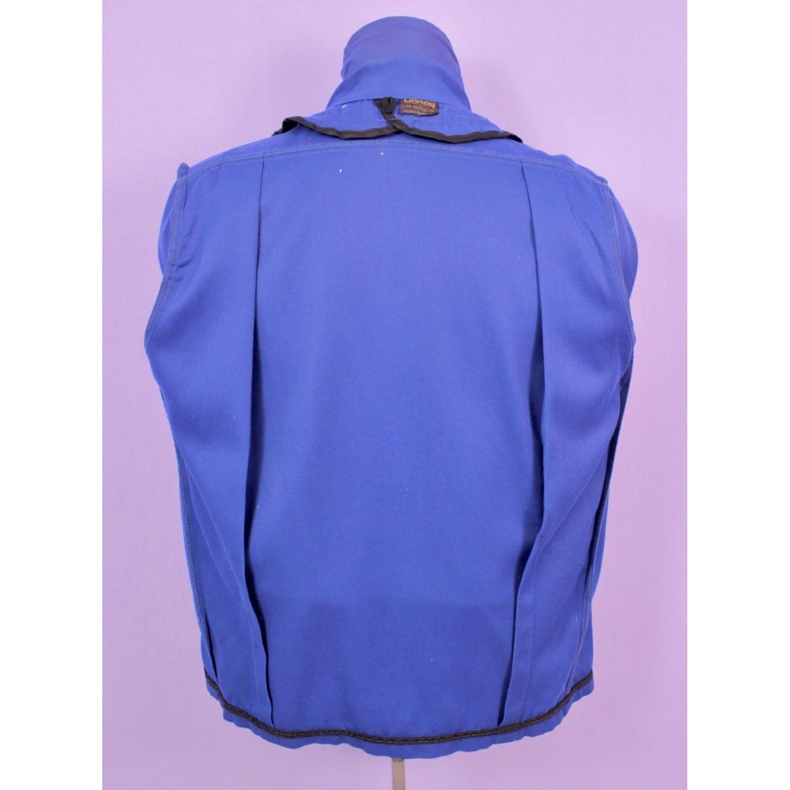 Vintage VINTAGE Unitog Jacket Blue 60s Work 36 R Mens Jacket Size US XXS / EU 40 - 3 Thumbnail