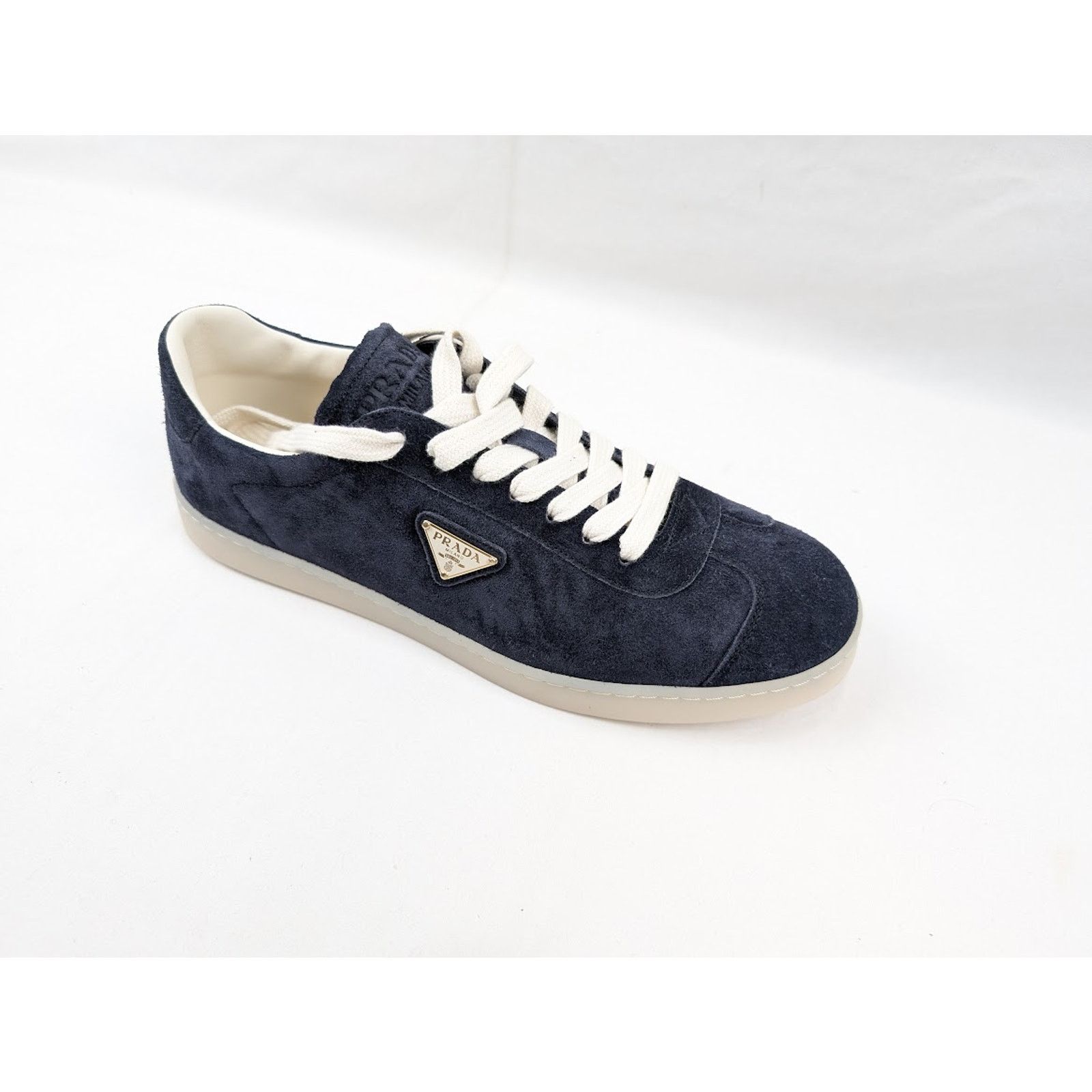 Prada o1rshd1 Low top Suede Sneakers in Bleu 11 Prada Size US 12 / EU 45 - 3 Thumbnail